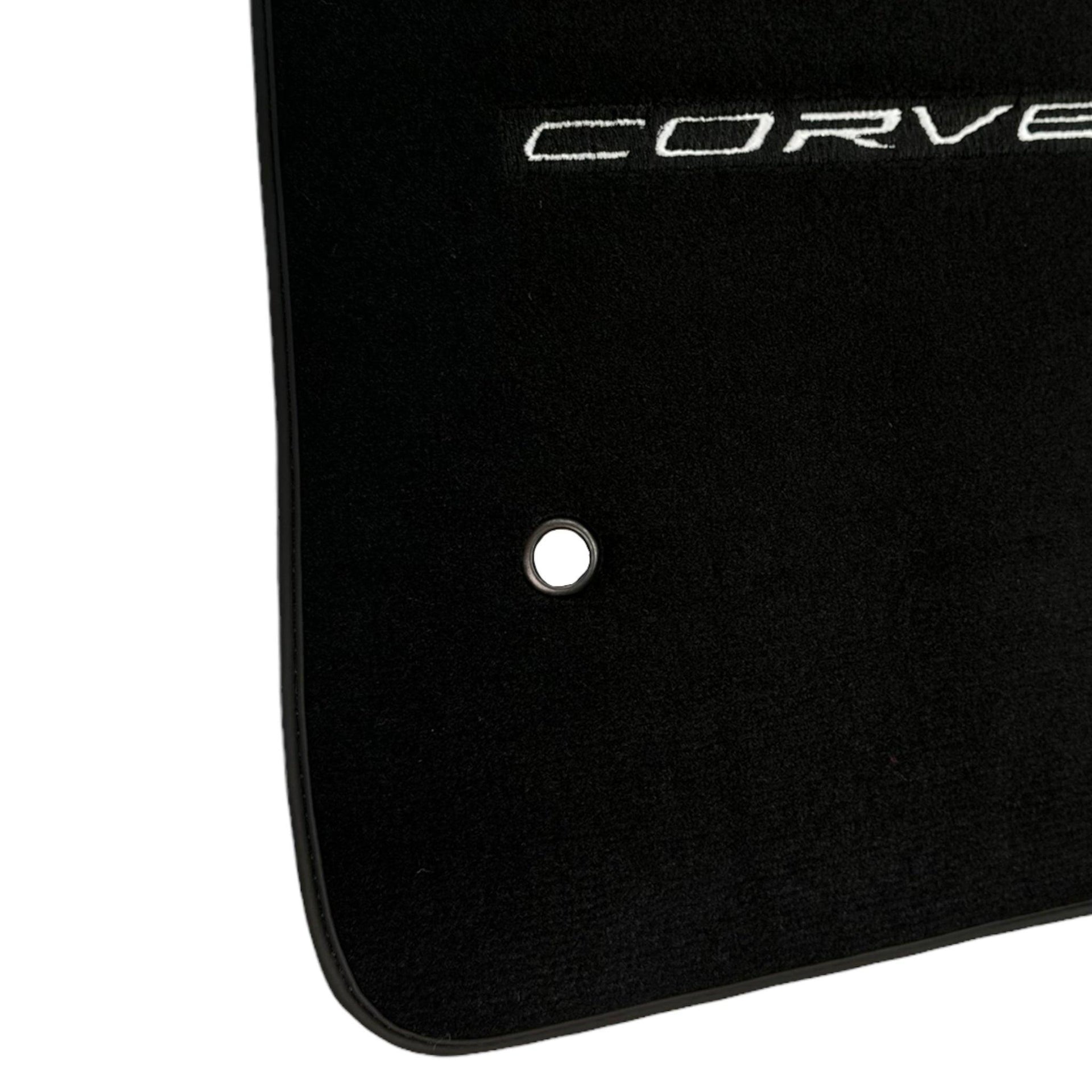 Black Floor Mats For Chevrolet Corvette C6 (2005-2013) - AutoWin