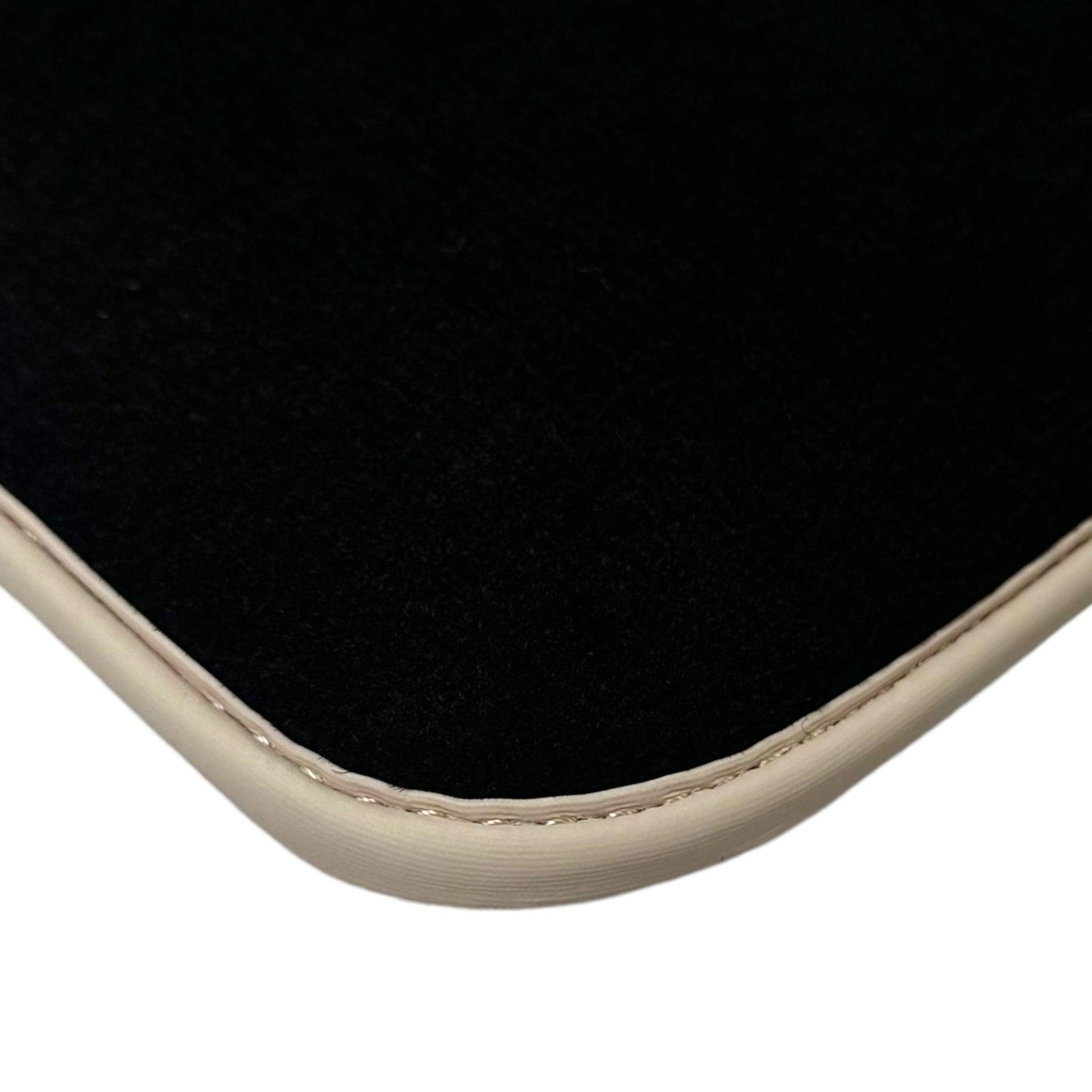 Black Floor Mats for Ferrari 296 GTB (2022-2024) with Beige Trim - AutoWin