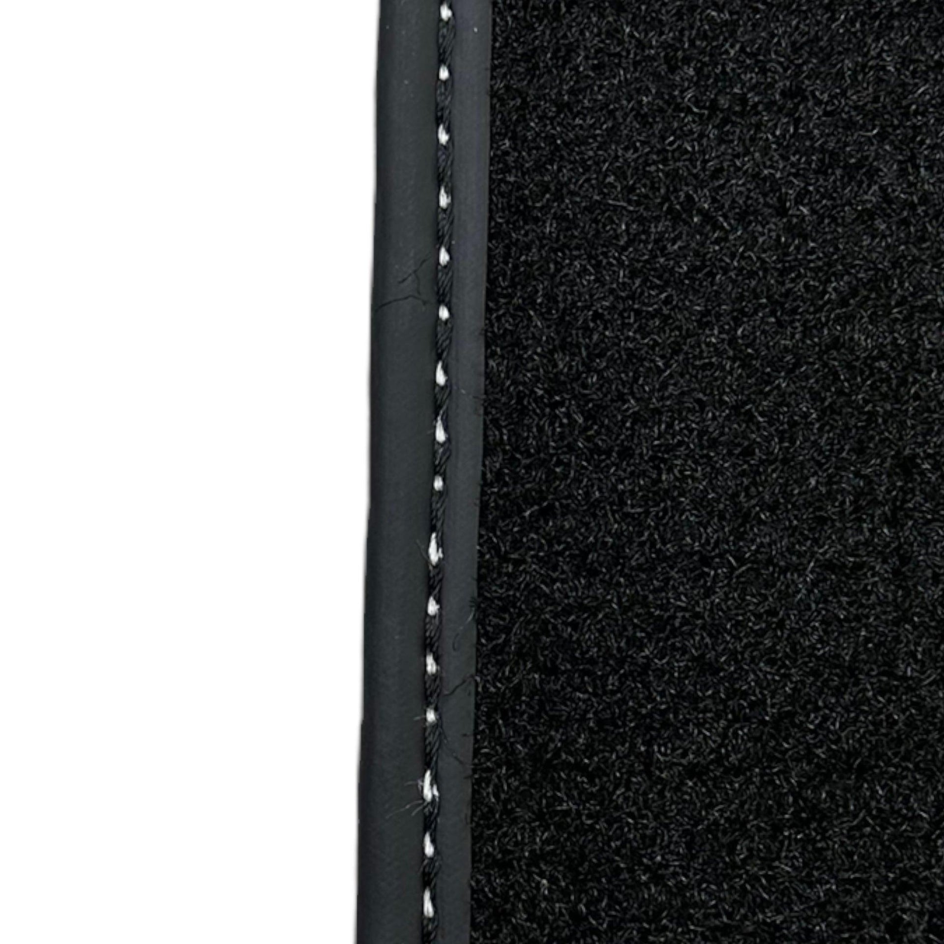 Black Floor Mats for Ferrari 458 Spider (2012-2015) with Crema Nappa Leather | Italian Edition - AutoWin