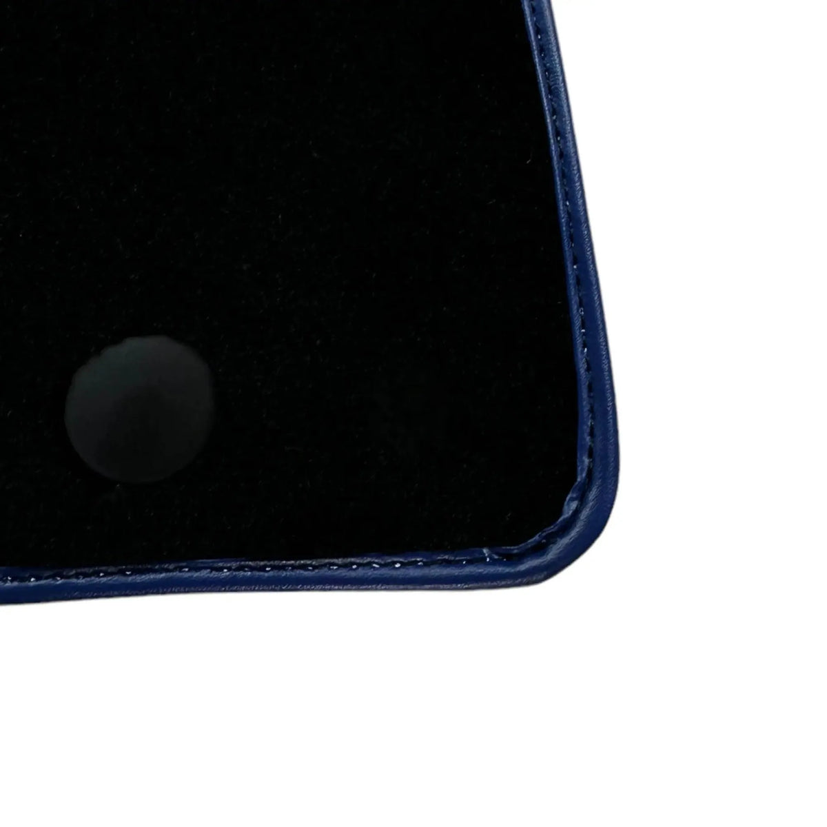Black Floor Mats for Ferrari 812 Superfast (2018-2023) with Carbon Leather | Blue Trim