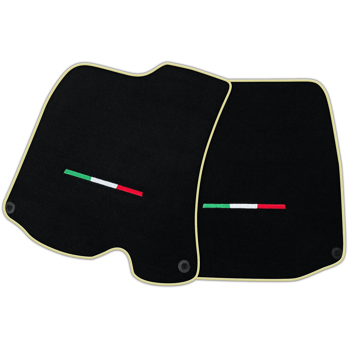 Black Floor Mats For Ferrari Portofino (2018-2023) Italian Edition