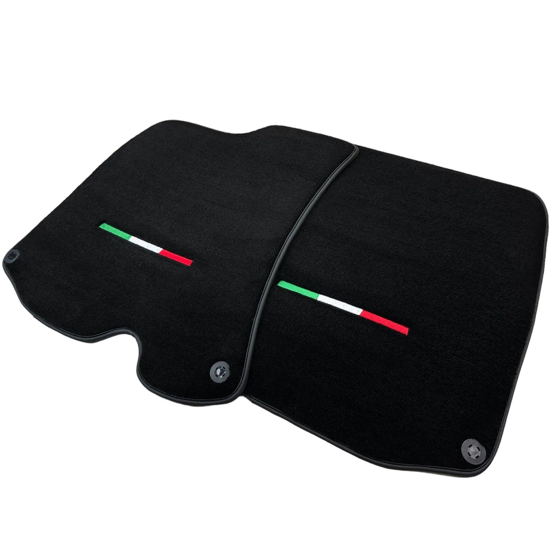 Black Floor Mats For Ferrari Roma (2021-2024) Italian Edition - AutoWin