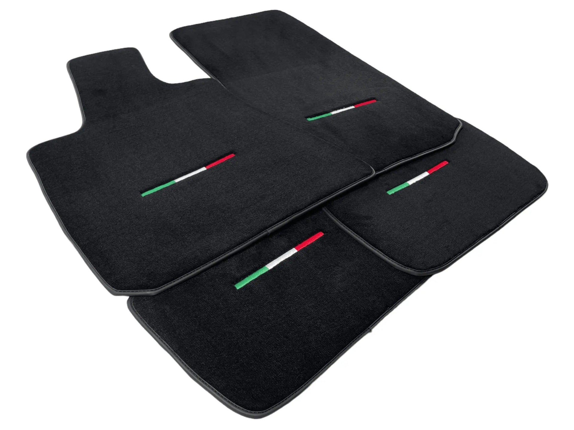 Black Floor Mats For Maserati Ghibli 2013-2022 Italy Edition - AutoWin