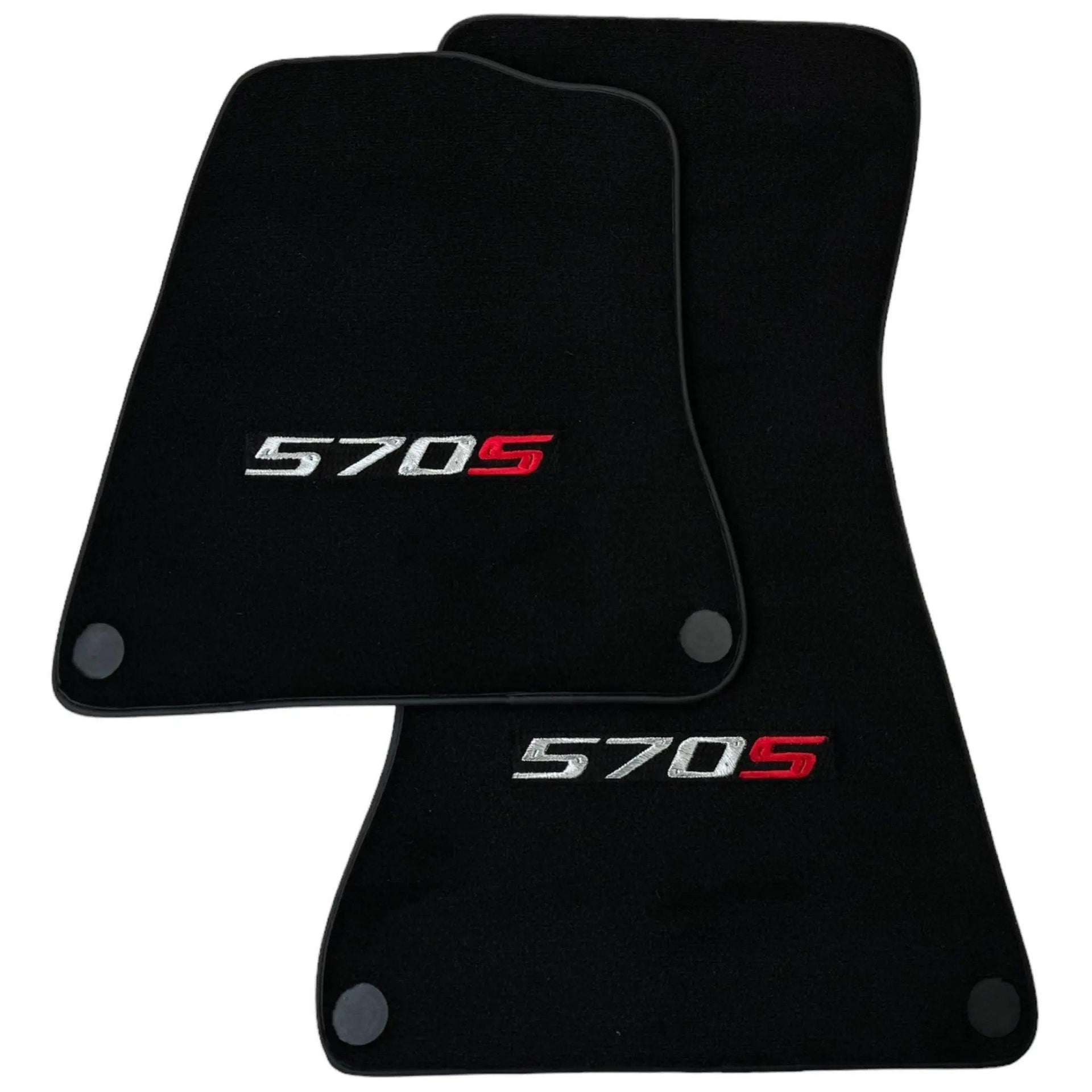 Black Floor Mats for McLaren 570S Tailored Carpets Set AutoWin - AutoWin