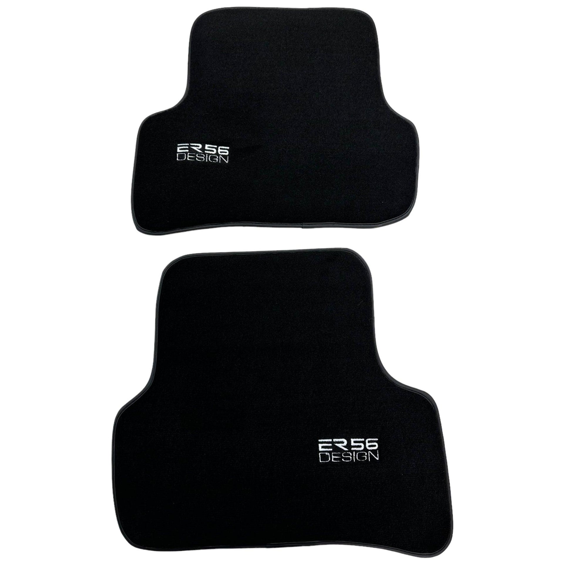 Black Floor Mats For Mercedes-Benz C Class W204 Coupe 2012-2015 ER56 Design - AutoWin