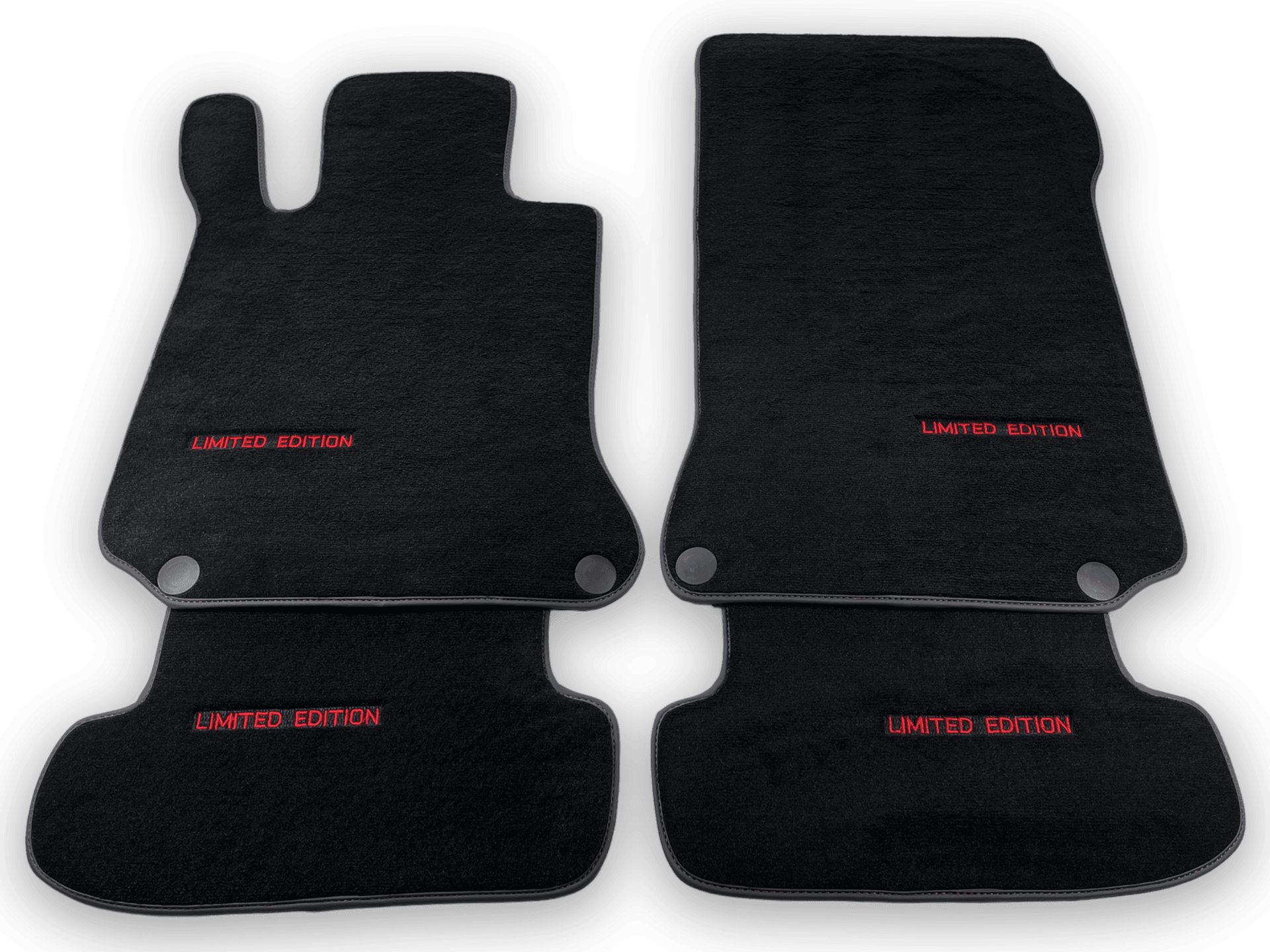 Black Floor Mats For Mercedes Benz CLK-Class A209 Convertible (2003-2010) | Limited Edition - AutoWin