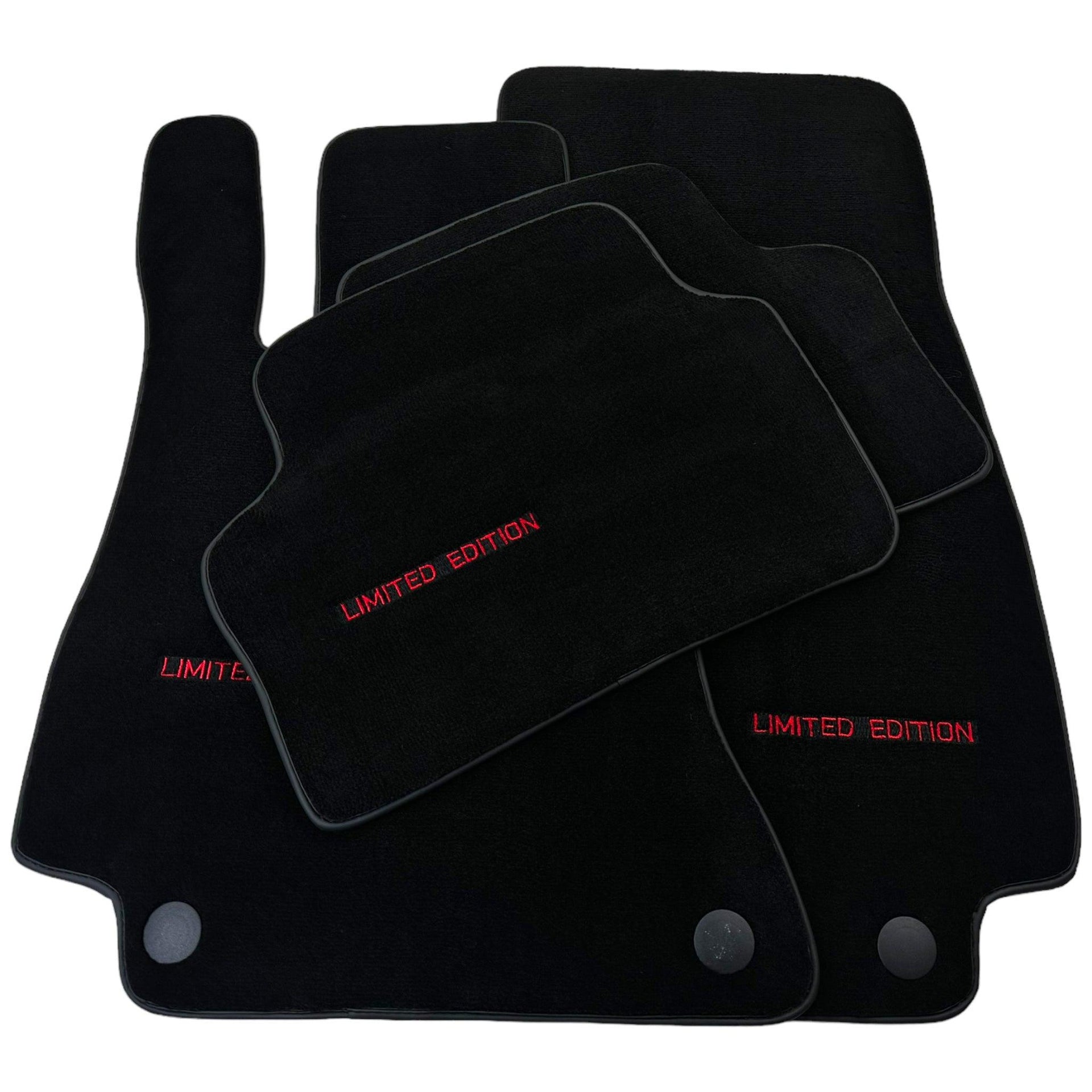 Black Floor Mats For Mercedes Benz E-Class W213 Sedan (2016-2020) | Limited Edition - AutoWin