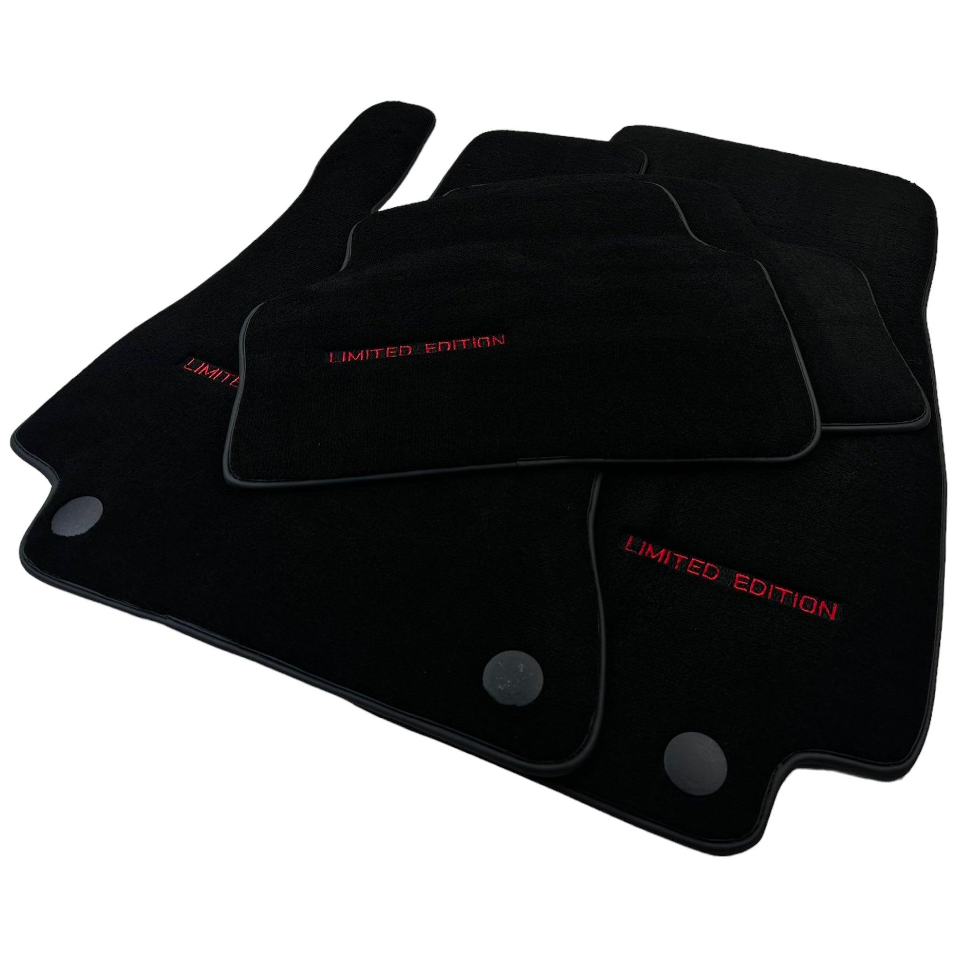 Black Floor Mats For Mercedes Benz E-Class W213 Sedan (2016-2020) | Limited Edition - AutoWin