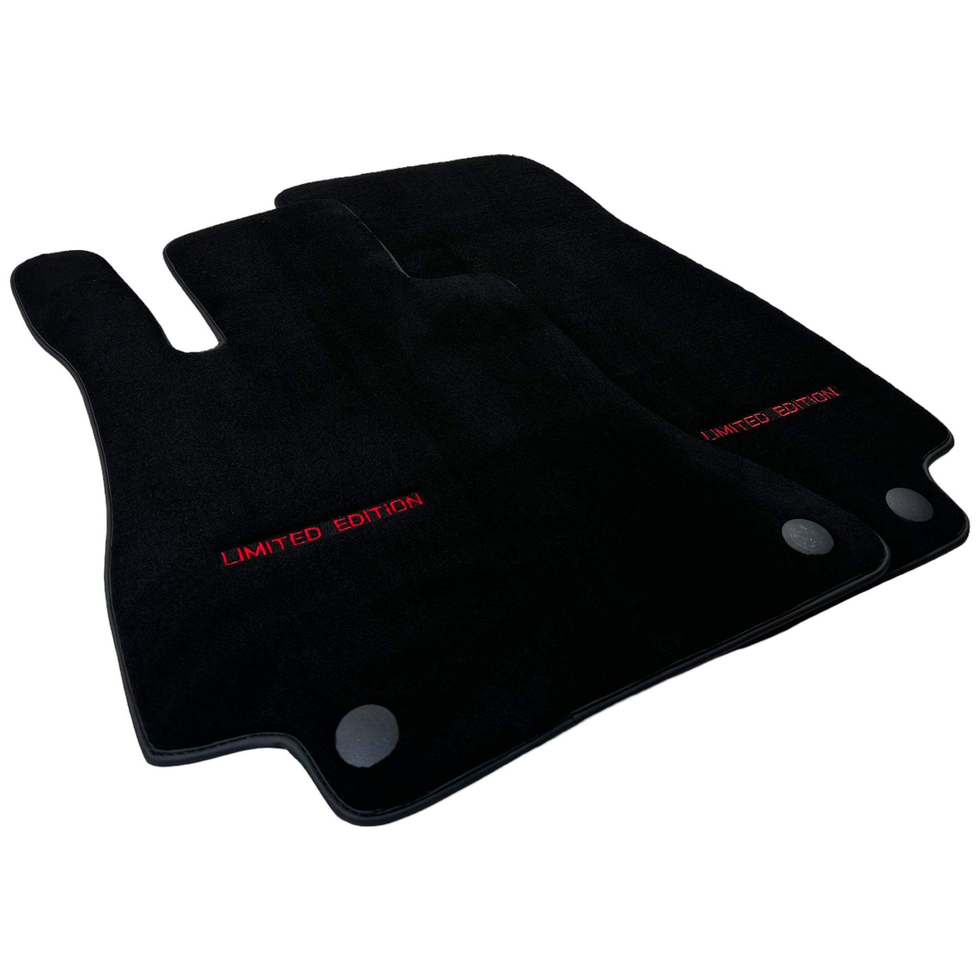 Black Floor Mats For Mercedes Benz E-Class W213 Sedan (2016-2020) | Limited Edition - AutoWin