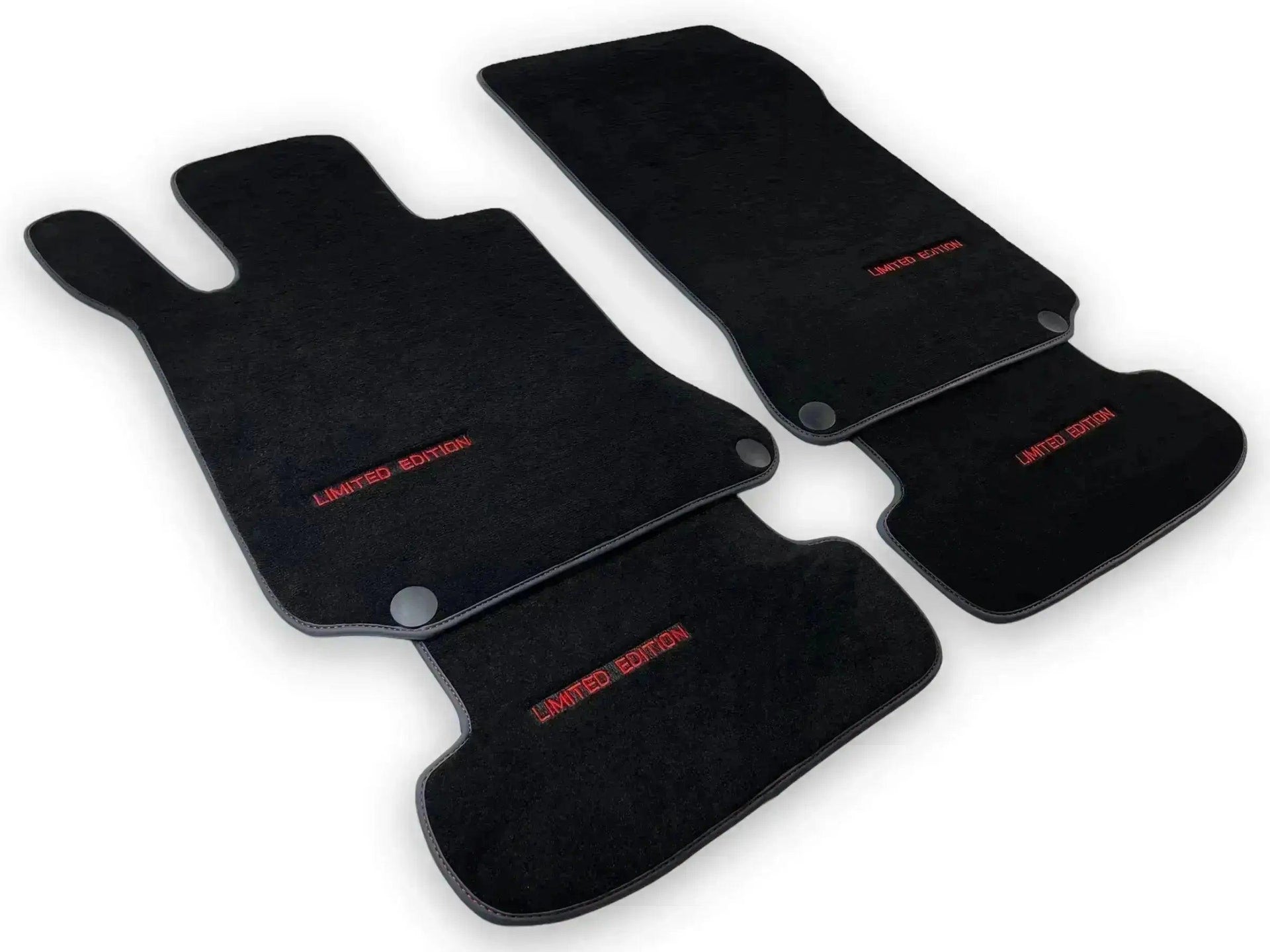 Black Floor Mats For Mercedes Benz GLC-Class X253 SUV (2016-2019) Hybrid | Limited Edition - AutoWin