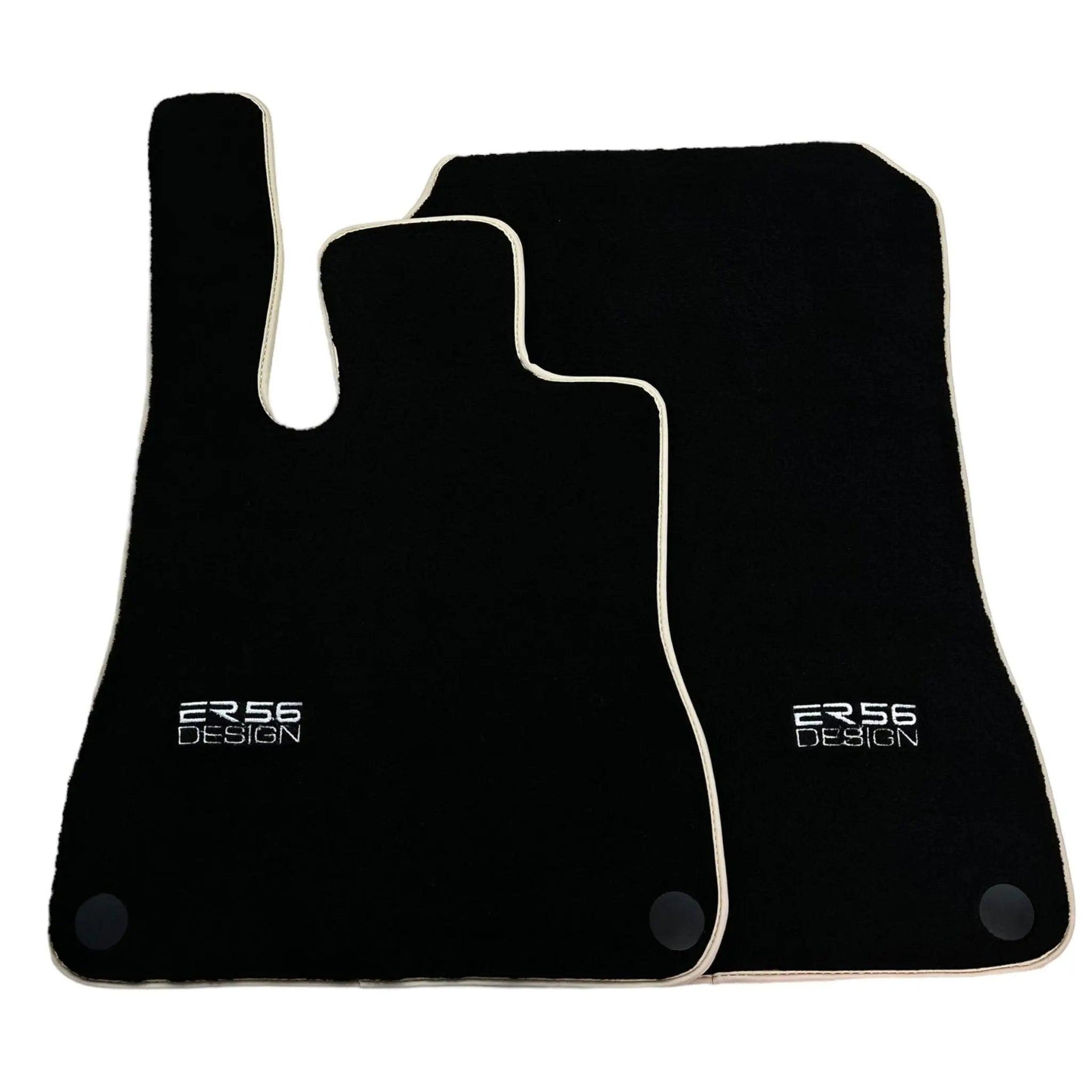 Black Floor Mats For Mercedes-Benz SL-Class R129 (1989-2001) ER56 Design - AutoWin