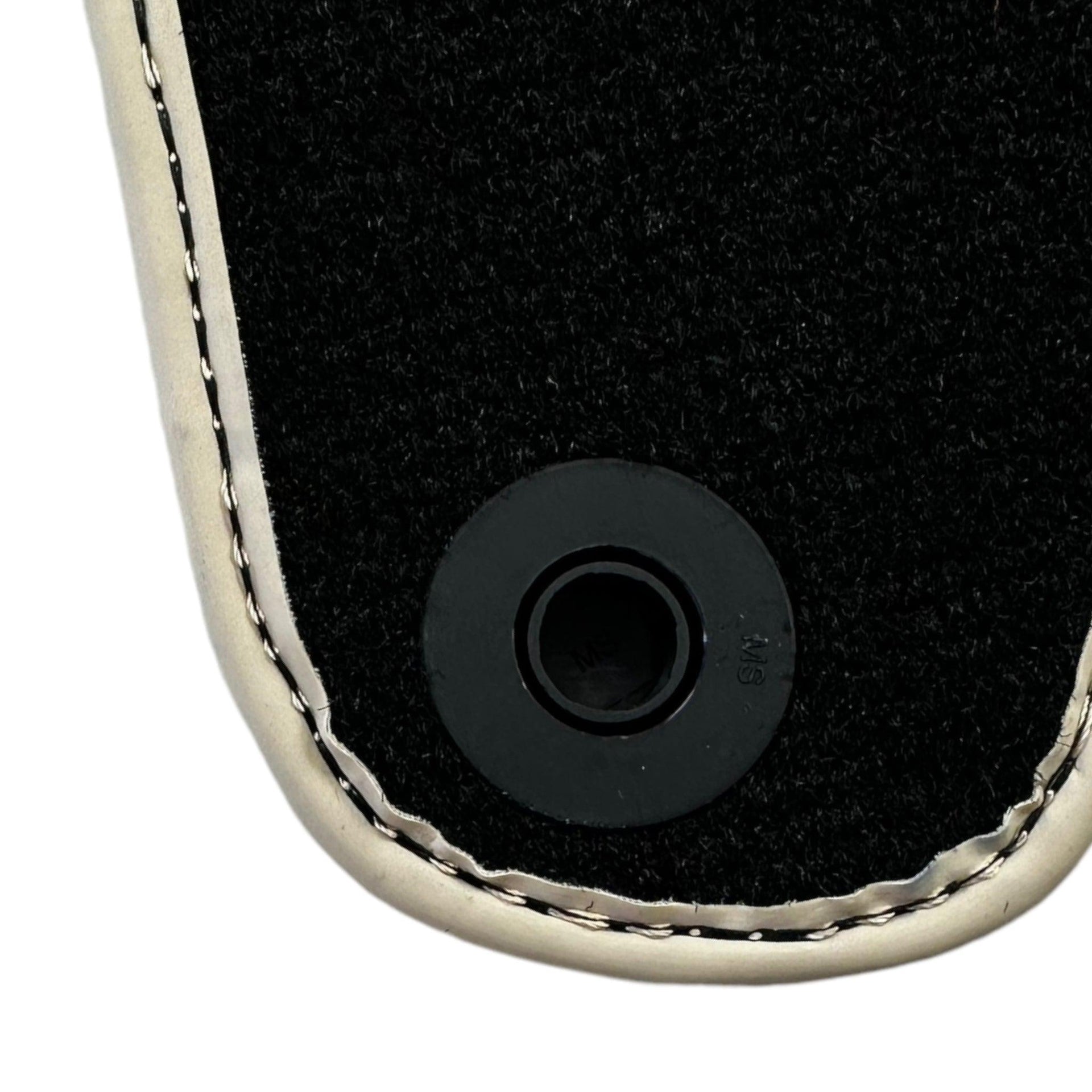 Black Floor Mats For Mercedes-Benz SL-Class R230 (2001-2012) Beige Trim | ER56 Design - AutoWin