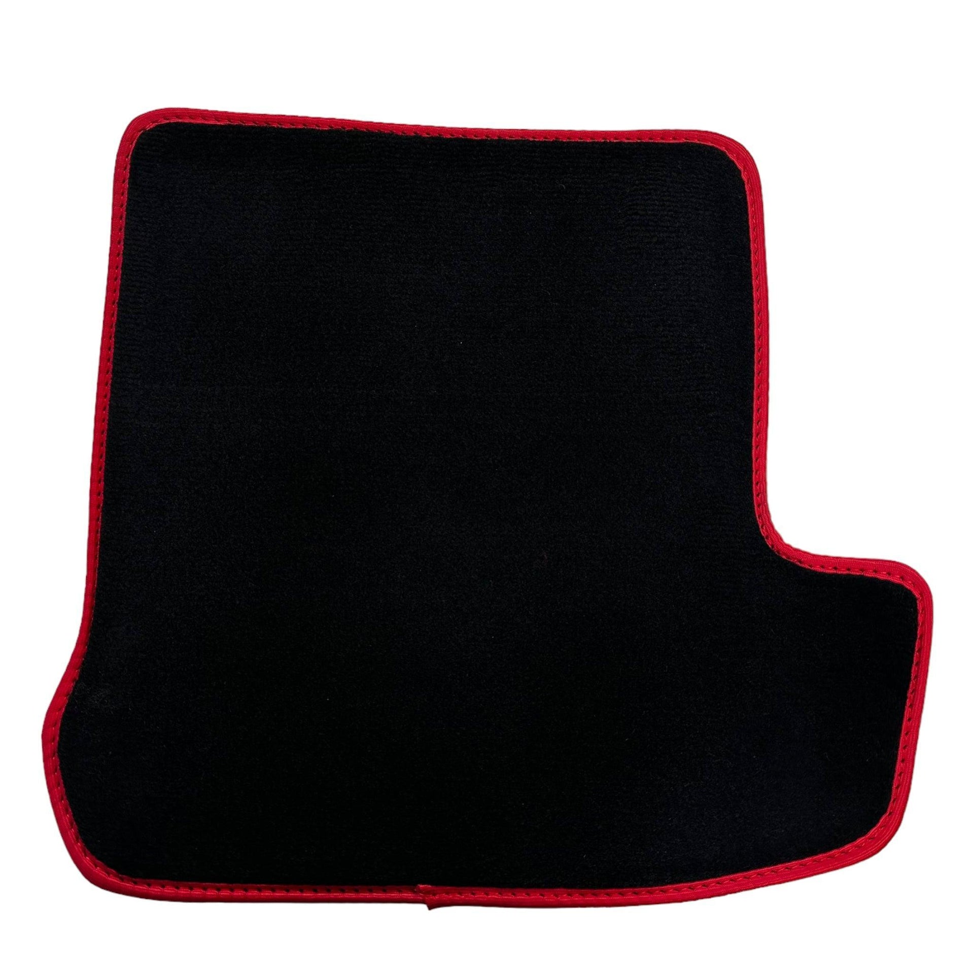 Black Floor Mats for Porsche 991 (2012-2019) with Red Trim - AutoWin