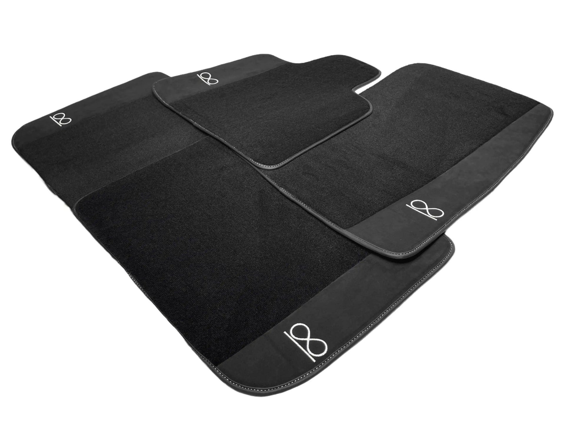Black Floor Mats For Rolls Royce Black Badge Cullinan - AutoWin