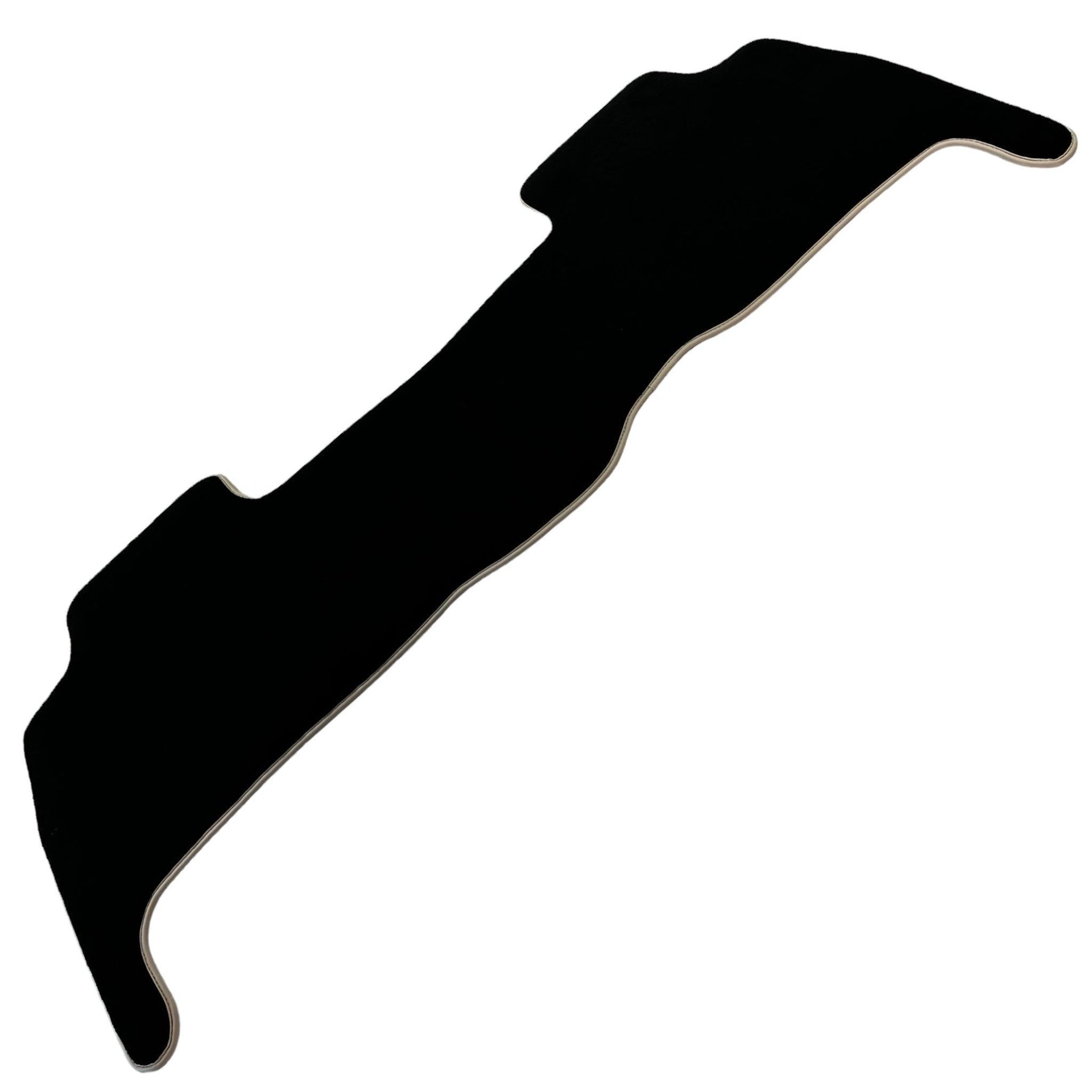 Black Floor Mats For Toyota Land Cruiser 150 (2009-2022) | Beige Trim - AutoWin