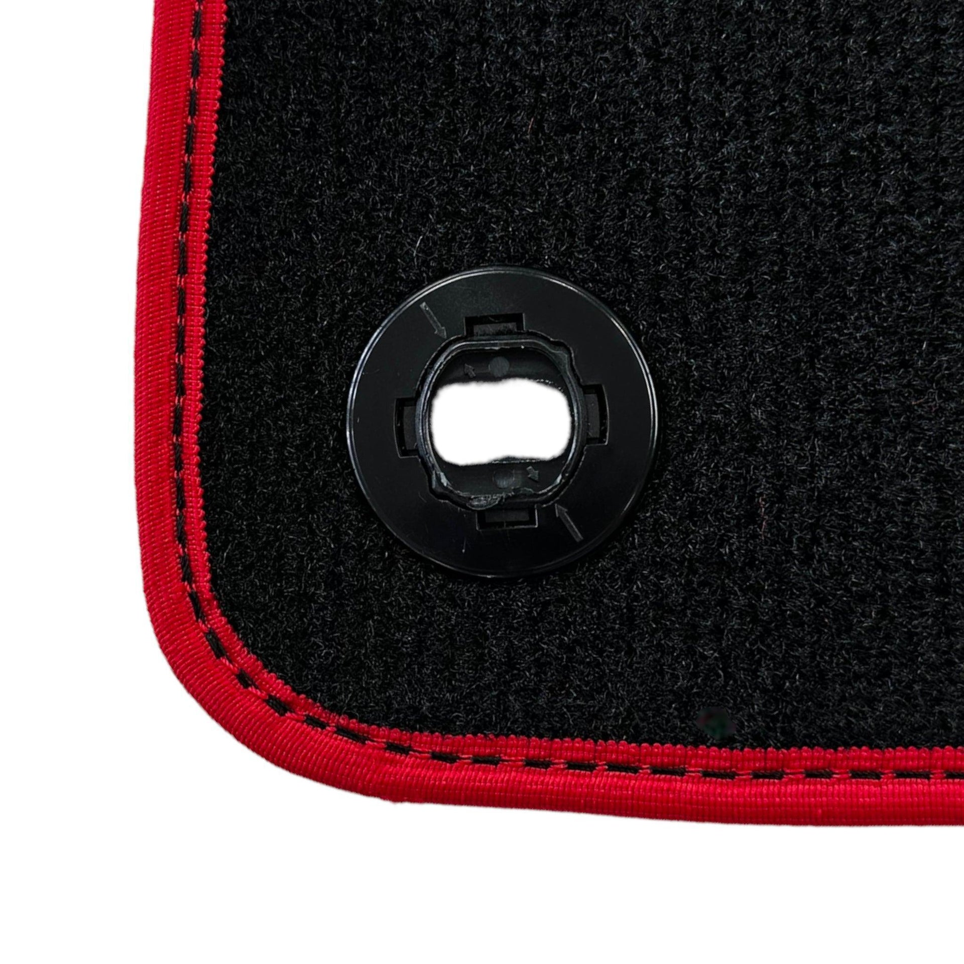 Black Floor Mats For Toyota Land Cruiser 150 (2009-2022) Red Trim | ER56 Design - AutoWin
