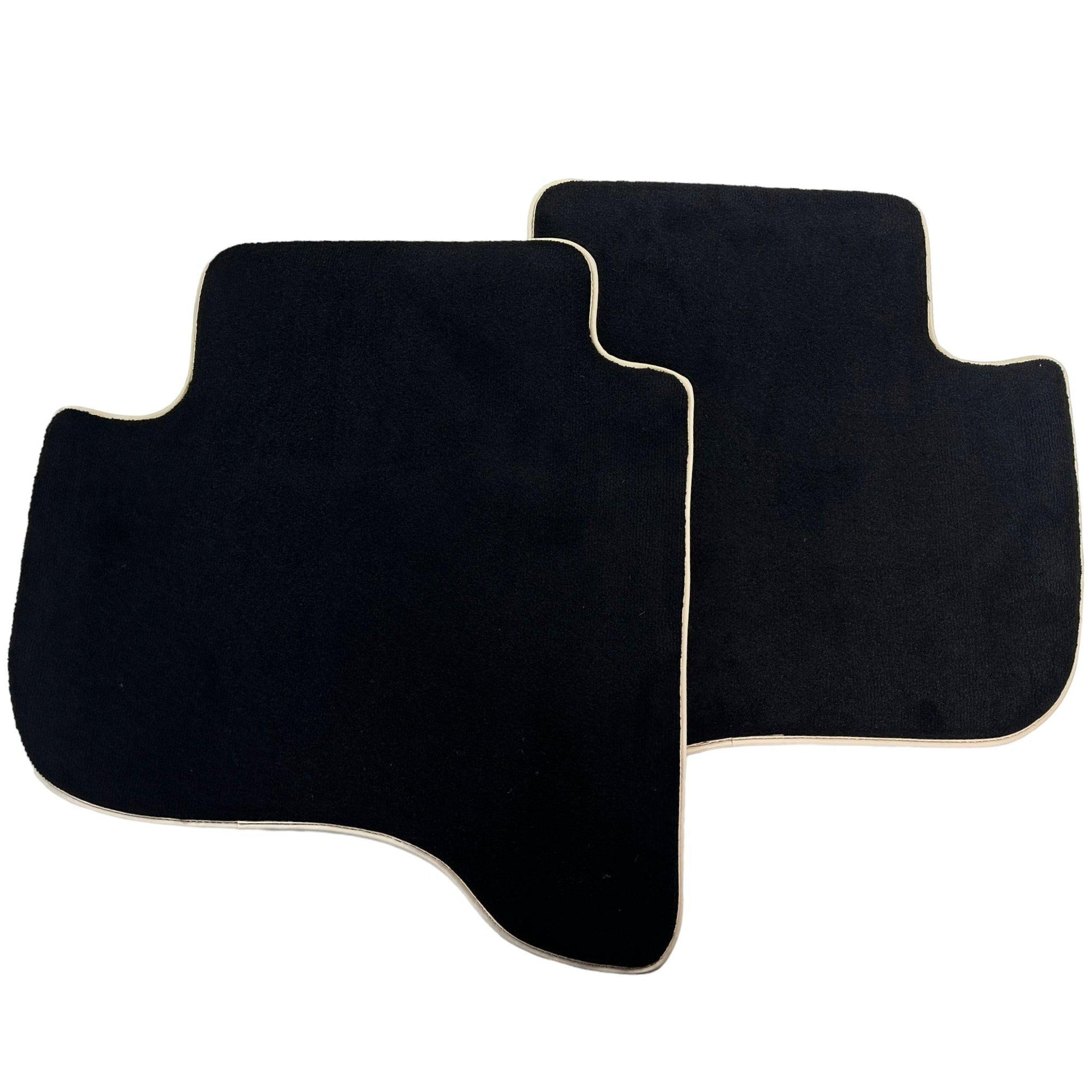 Black Floor Mats For Toyota Land Cruiser 90 (1997-2003) | Beige Trim - AutoWin