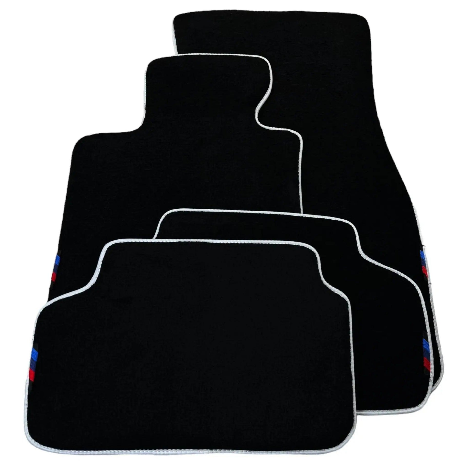 Black Mats For BMW 4 Series G23 Convertible | White Trim - AutoWin
