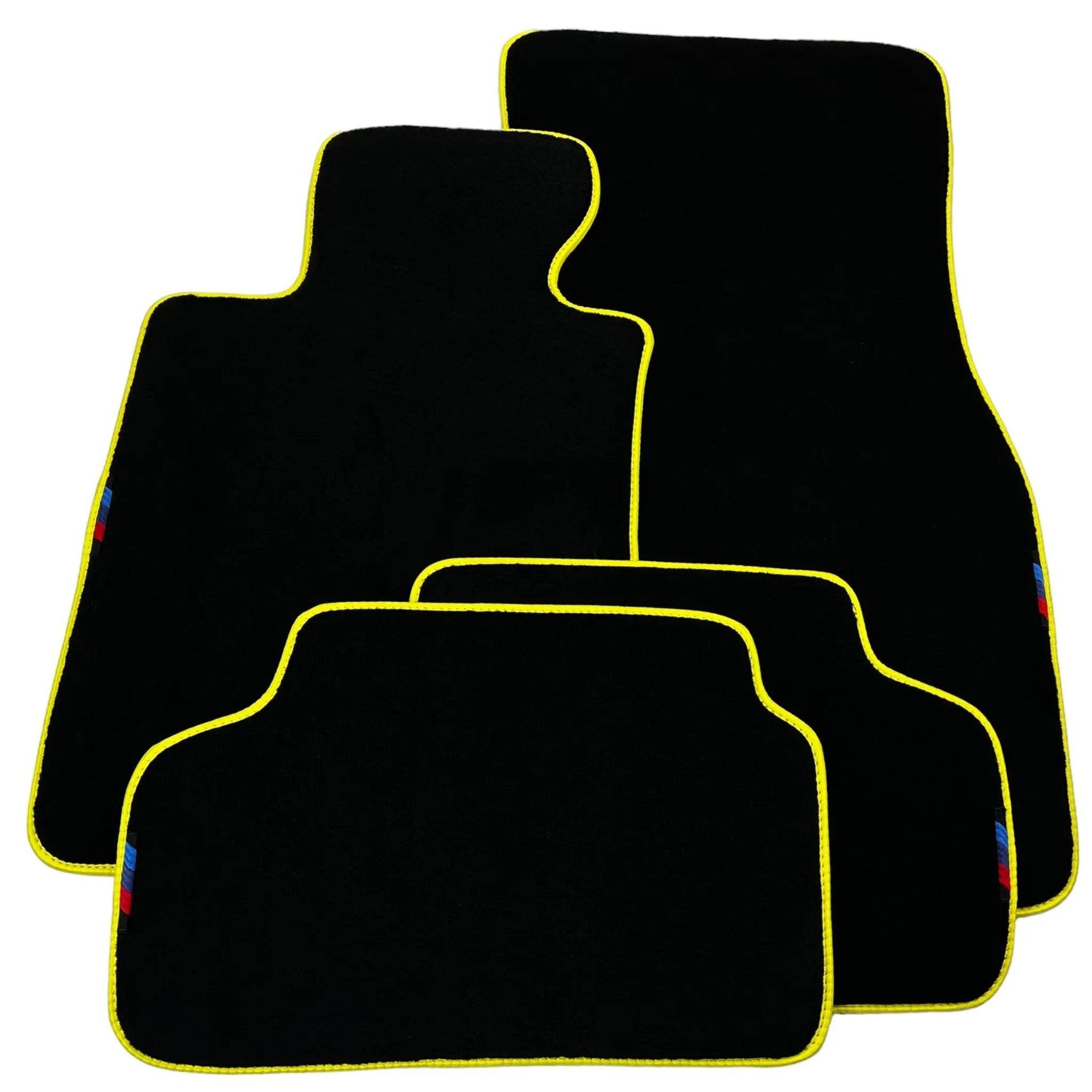Black Mats For BMW 8 Series G15 2-door Coupe | Yellow Trim - AutoWin