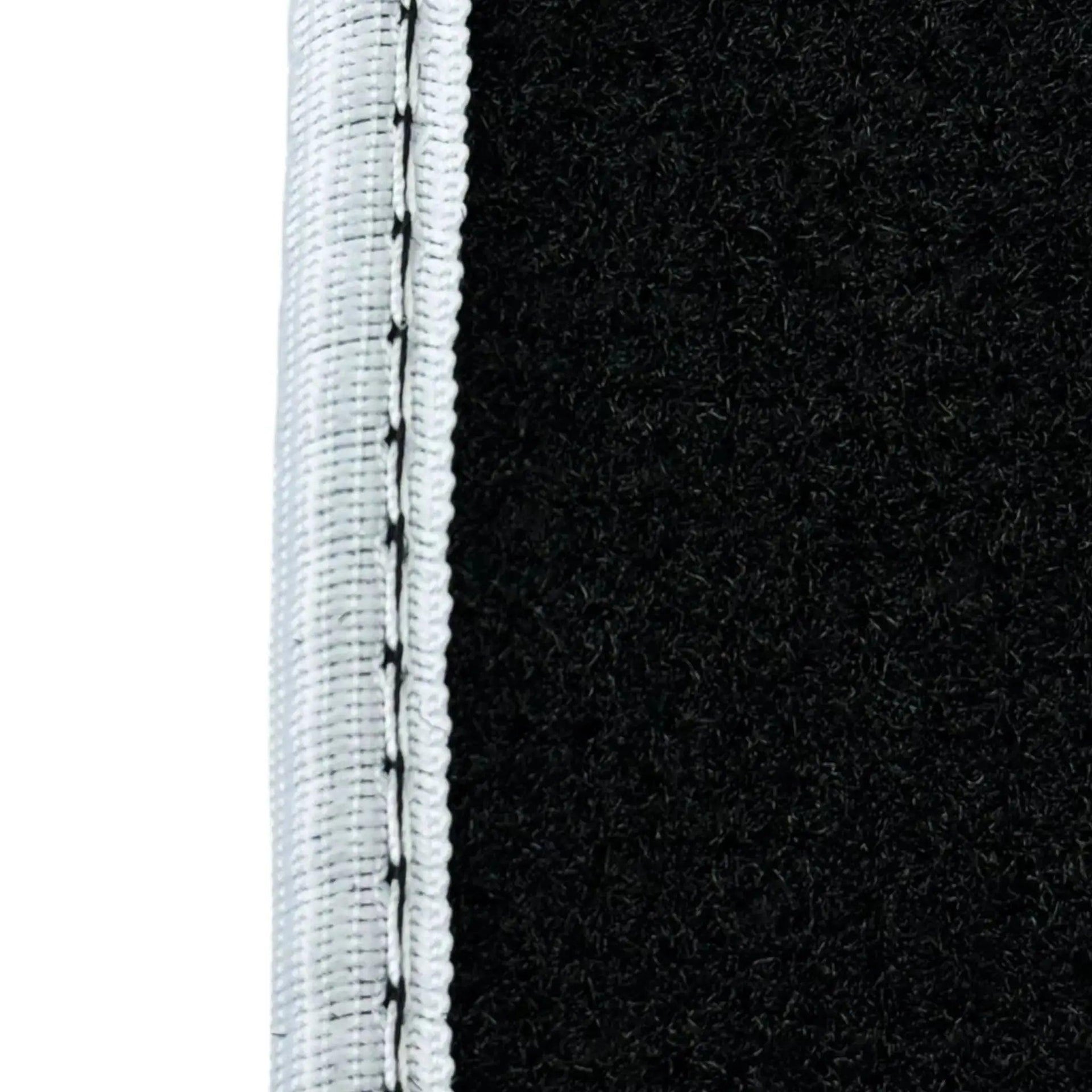 Black Mats For BMW X6M E71 SUV | White Trim - AutoWin