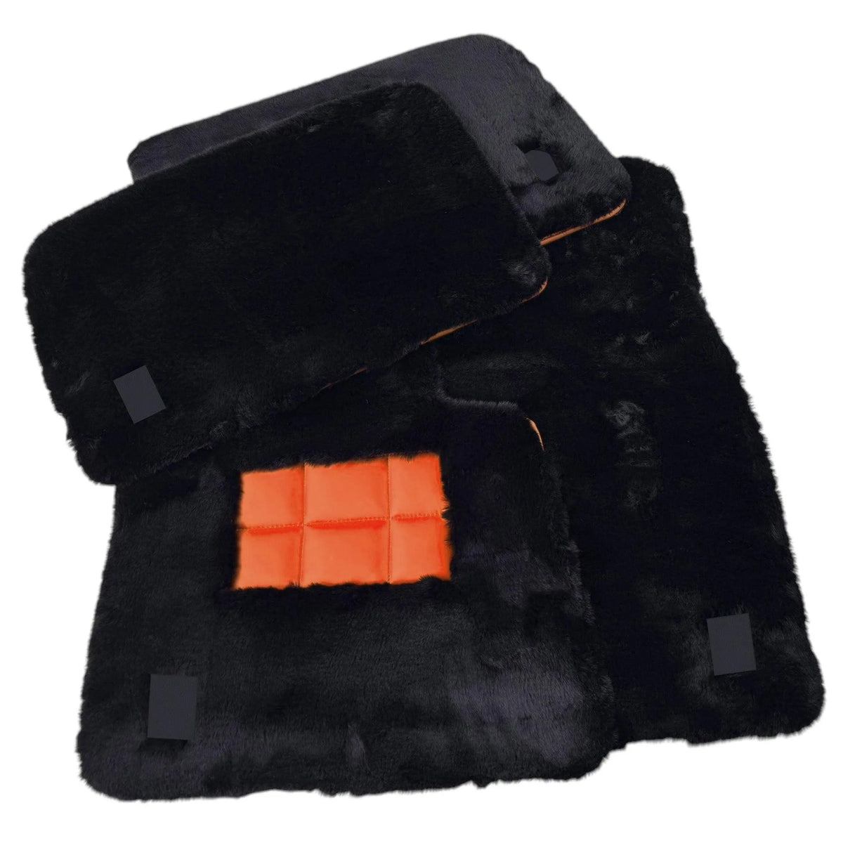 Black Sheepskin Floor Mats for Rolls Royce Ghost Series II (2021-2024) Various Leather Colors