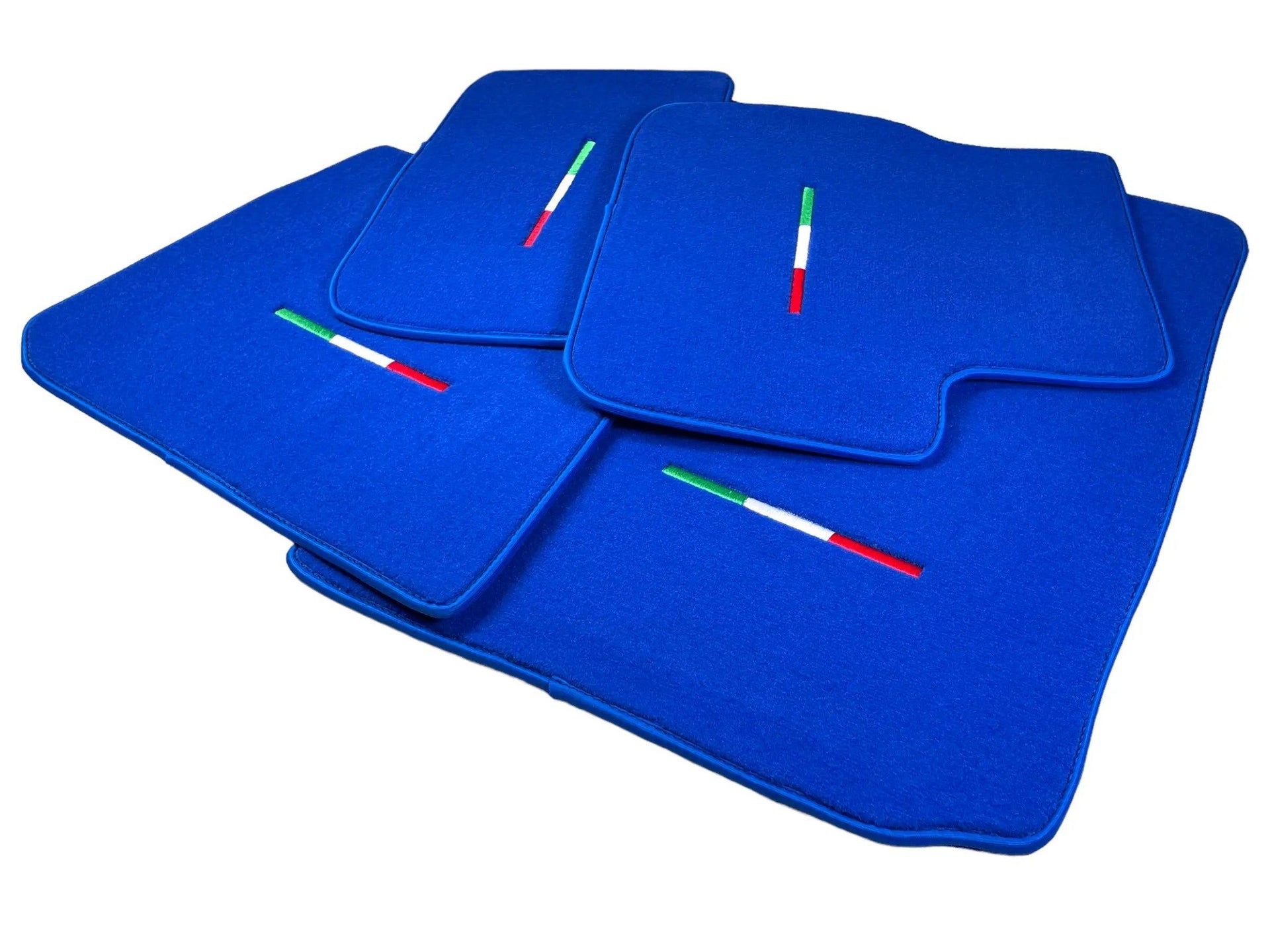 Blue Floor Mats For Maserati Coupé (2001-2007) Italy Edition - AutoWin