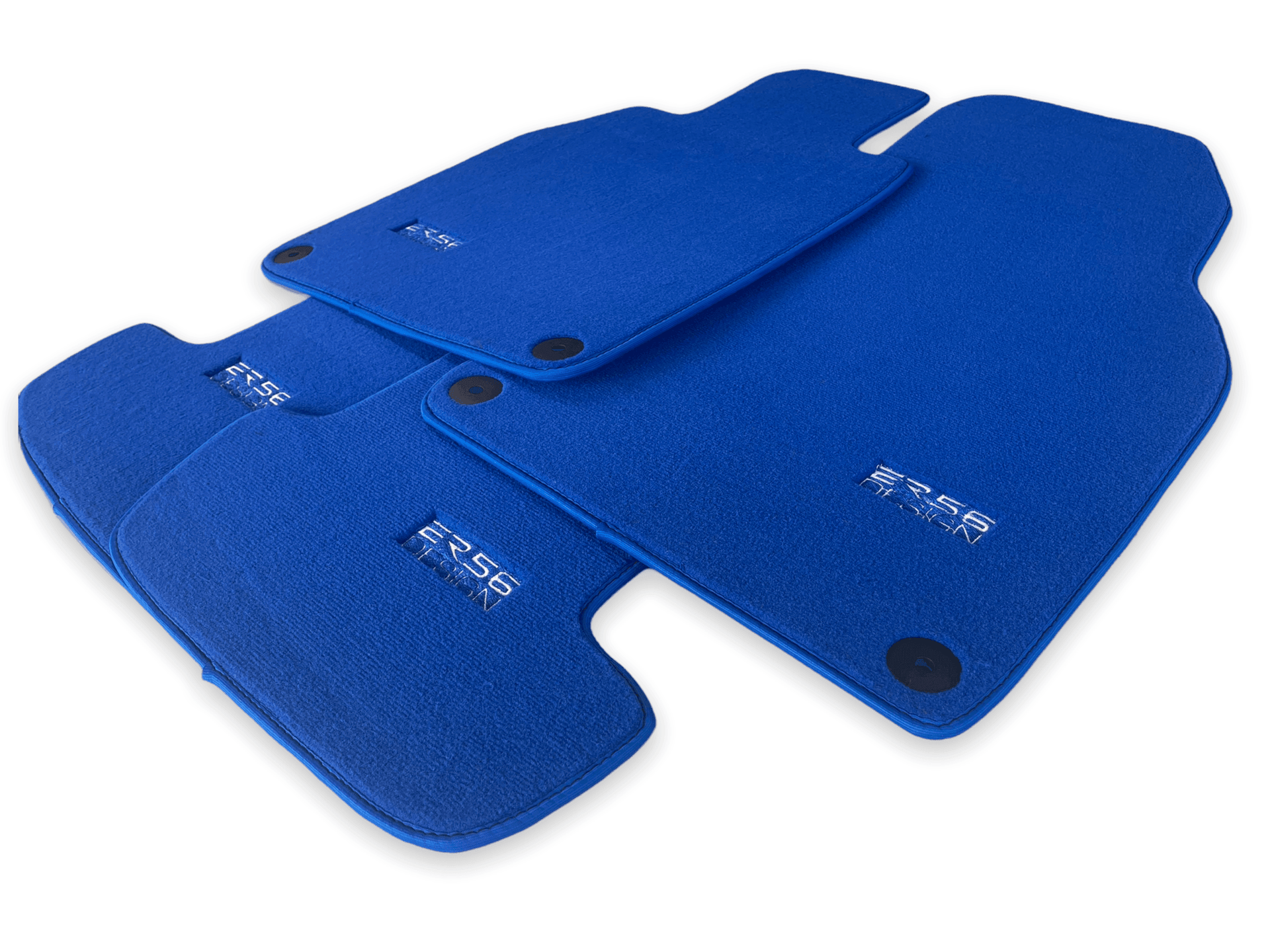 Blue Floor Mats for Porsche Taycan (2019-2023) | ER56 Design - AutoWin