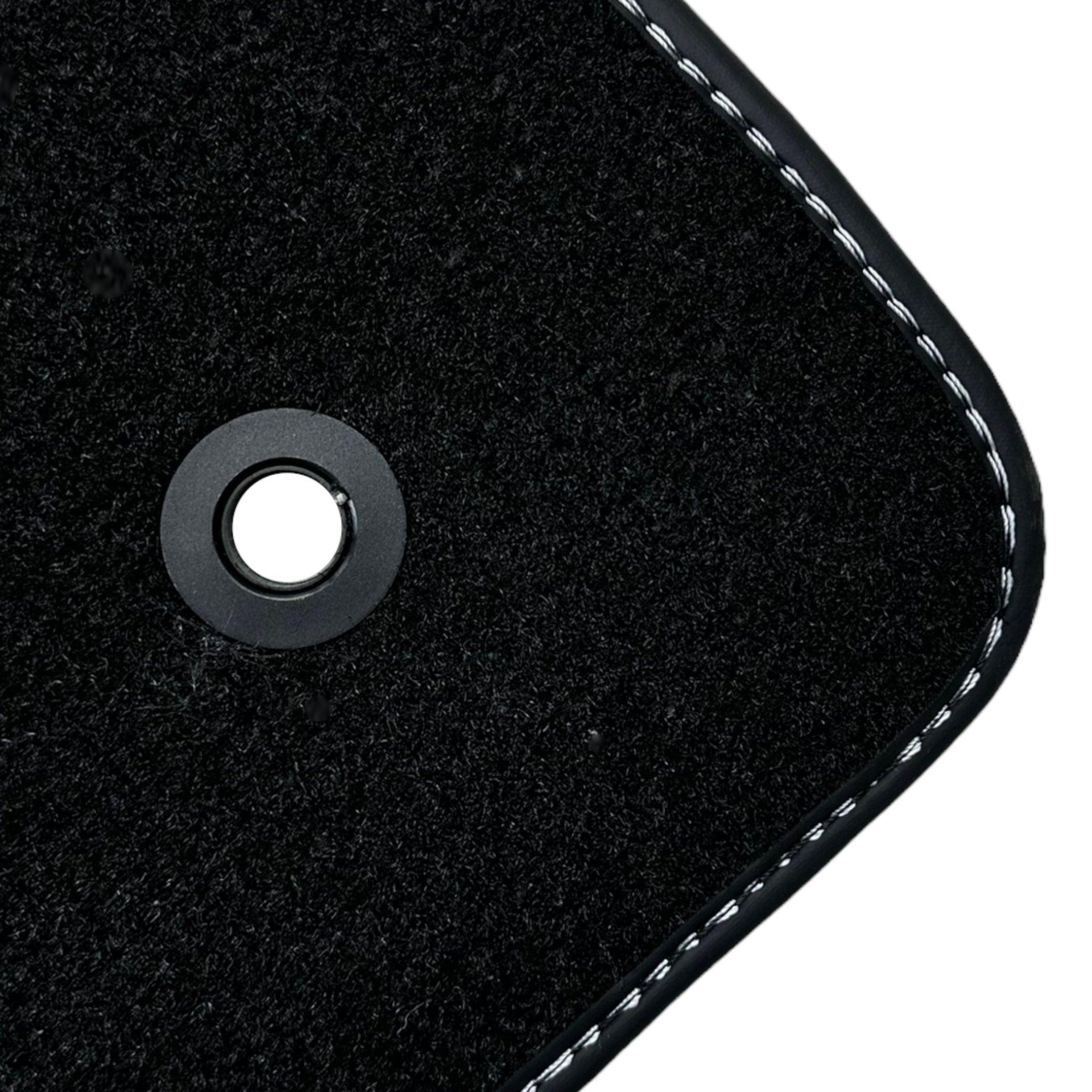 Carbon Fiber Floor Mats for Ford Mustang GT500 Shelby (2015-2021) with Cobra Sewing - AutoWin