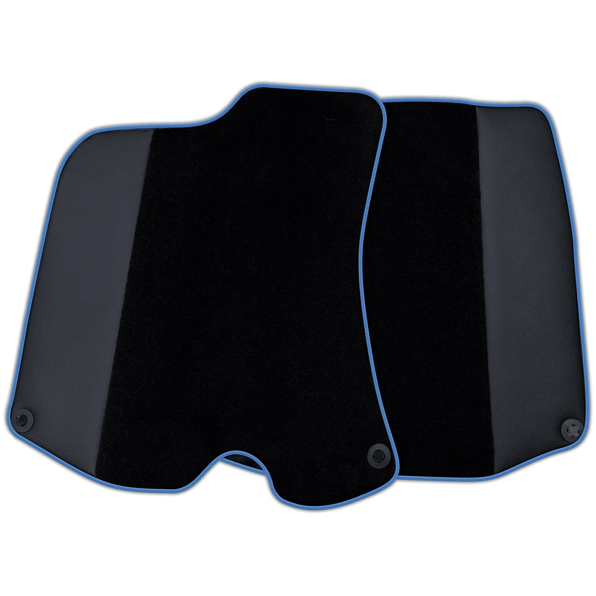 Custom Black Floor Mats For Ferrari Portofino (2018-2023) With Leather