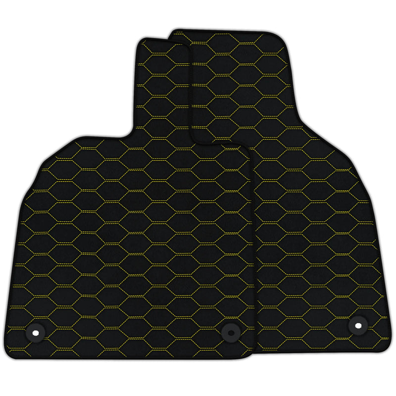 Tappetini in pelle personalizzabili con motivo Divario per