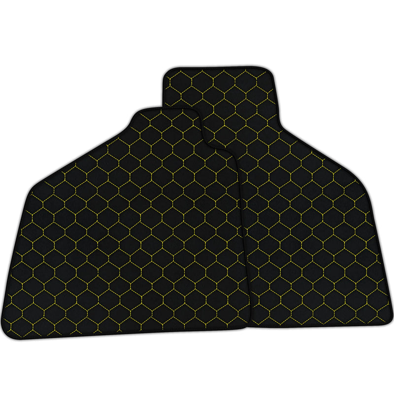 Alfombrillas de cuero personalizables con patrón hexagonal para Lamborghini Diablo (1990-2001)