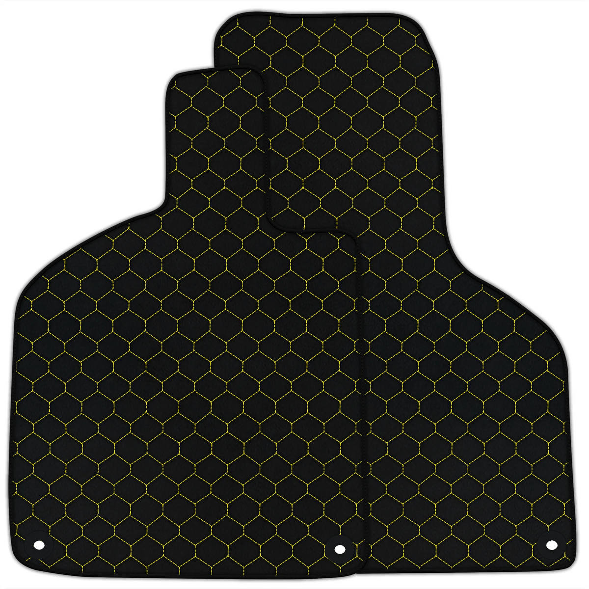 Customizable Leather Floor Mats with Hex Pattern for Lamborghini Huracan Perfomante (2017-2019)