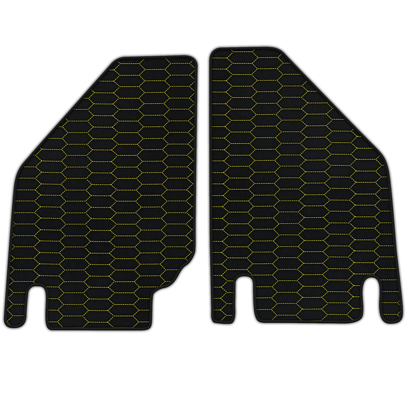 Tapis de sol en cuir sur mesure avec motif Raptor Hex