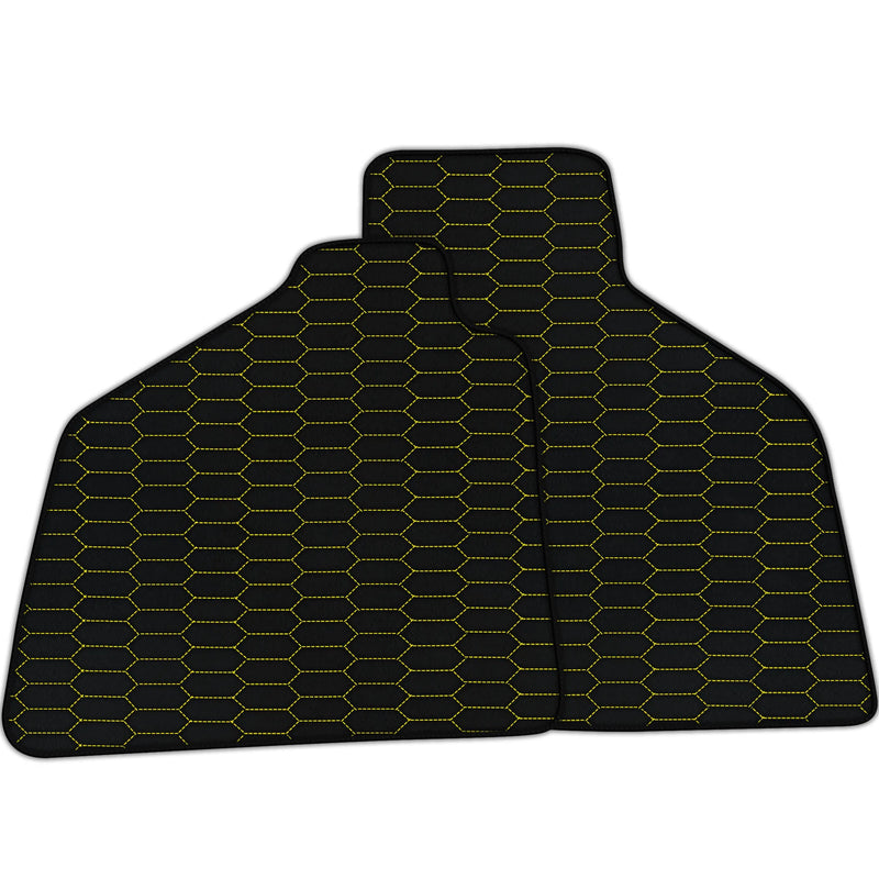 Alfombrillas de cuero personalizables con patrón Raptor Hex para Lamborghini Diablo (1990-2001)