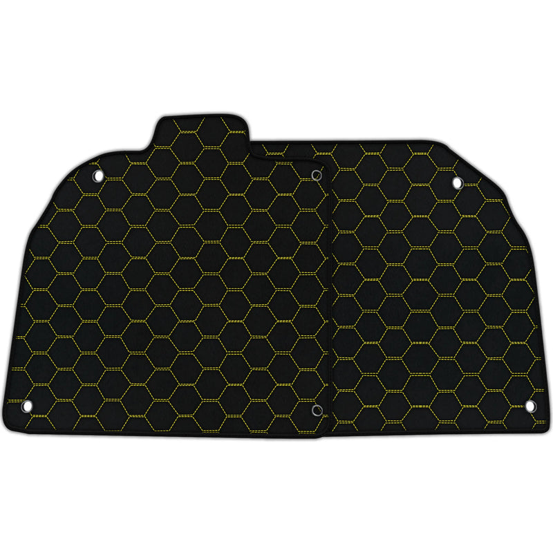 Customizable Leather Floor Mats with Symmetrical Hex Pattern for Lamborghini Aventador SV (2012-2022)