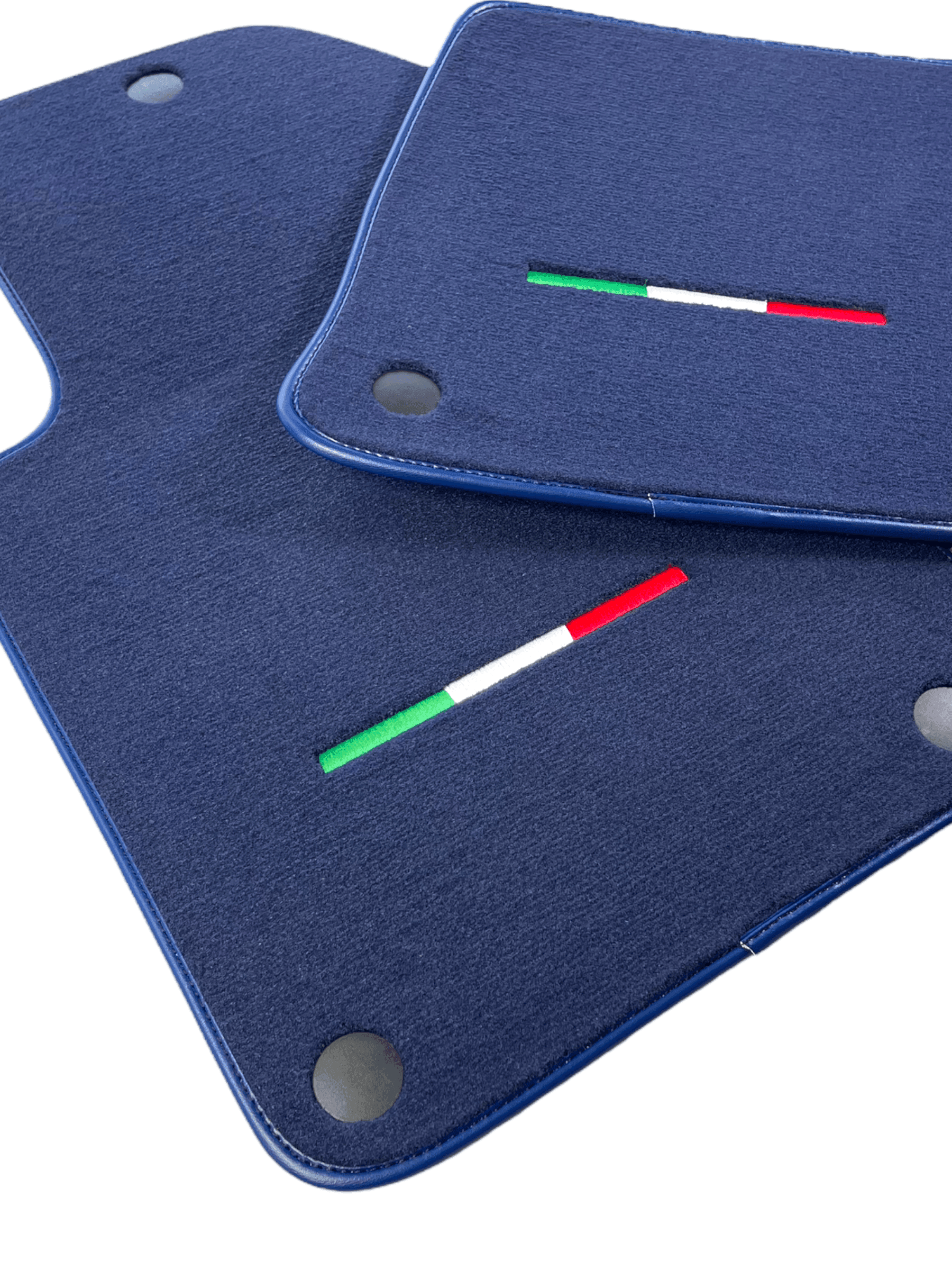 Dark Blue Floor Mats For Ferrari 612 Scaglietti 2005-2011 Italian Edition - AutoWin