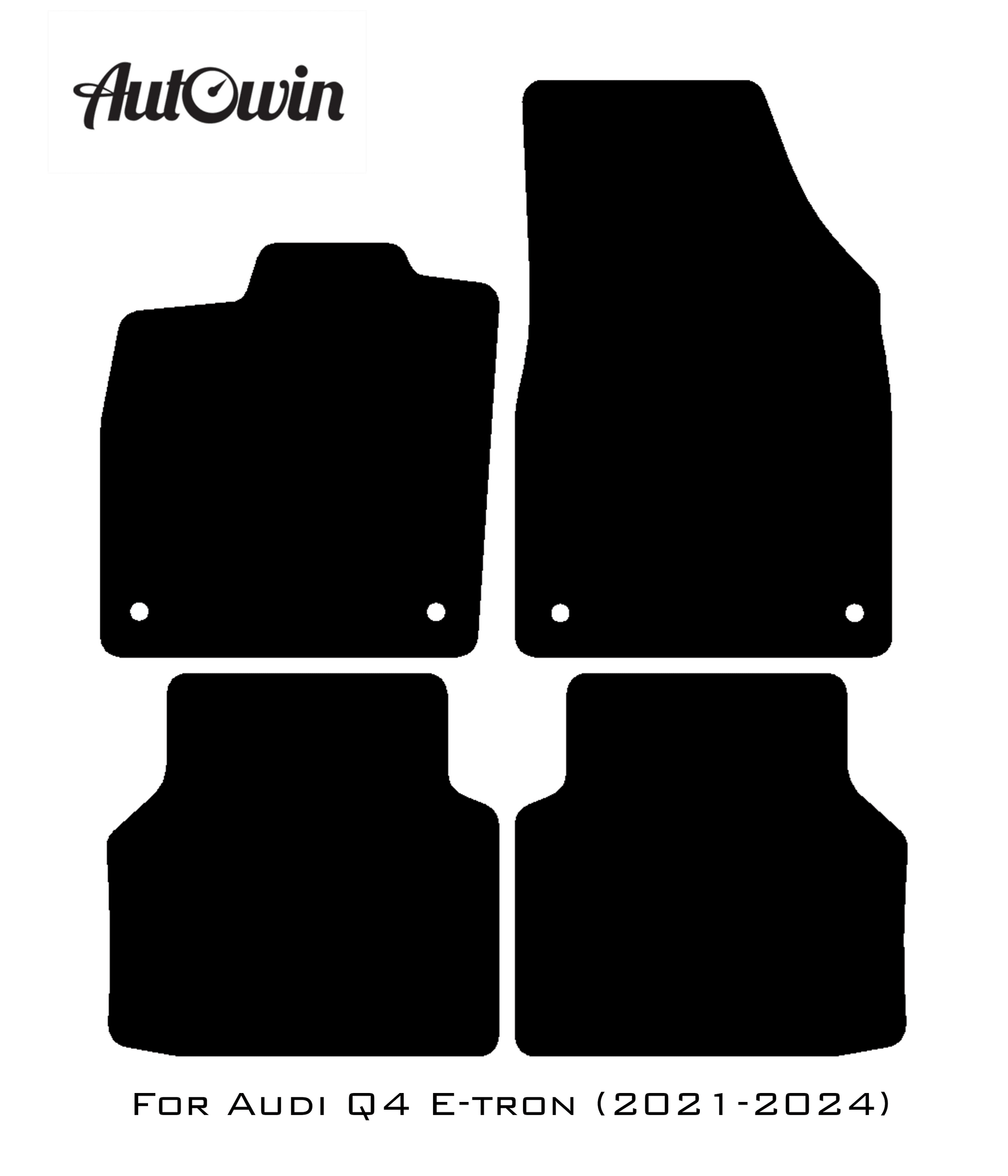Floor Mats for Audi Q4 E-tron (2021-2024) ER56 Design - AutoWin