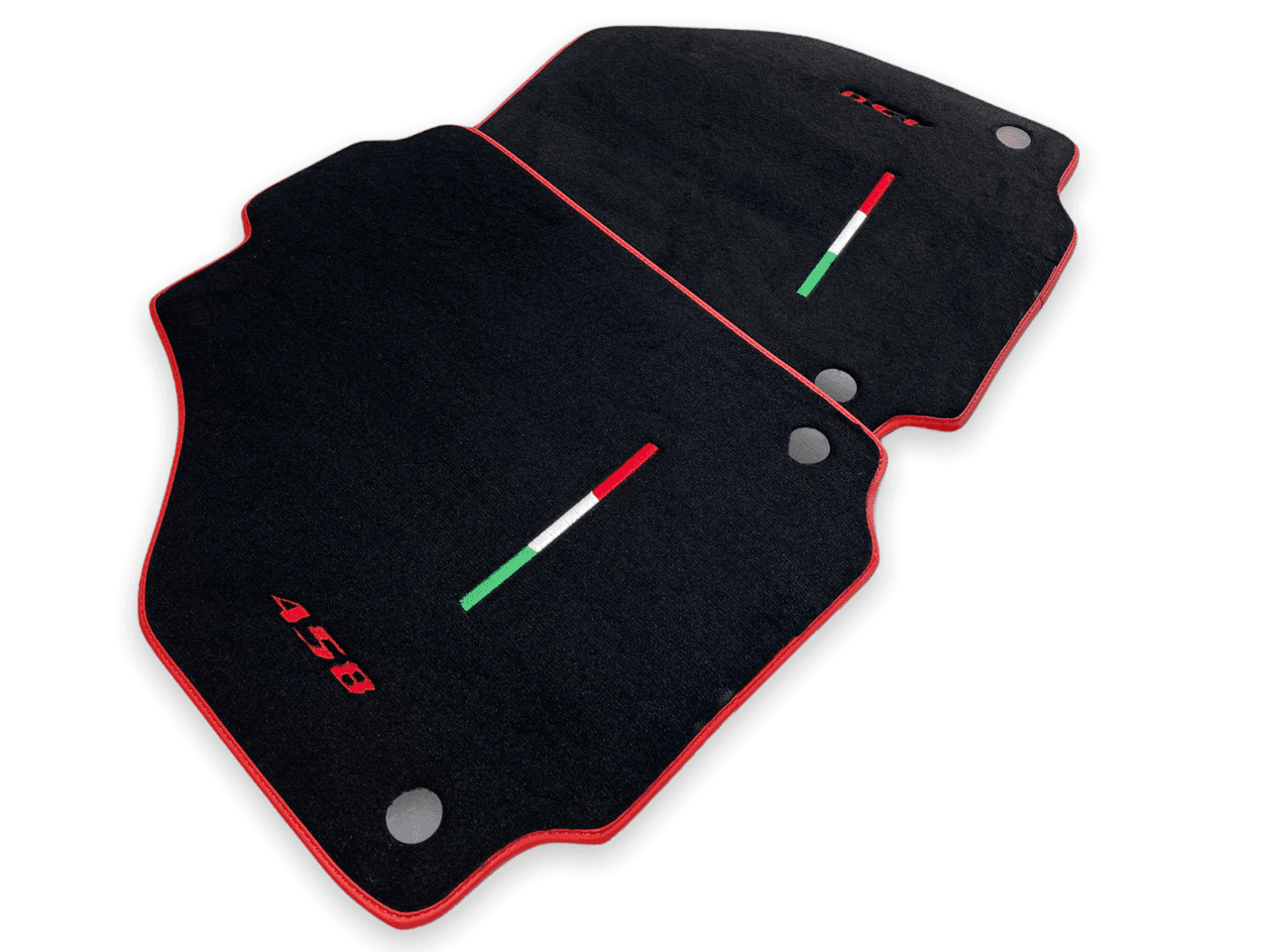 Floor Mats For Ferrari 458 Italia (2009-2015) Red Trim - AutoWin