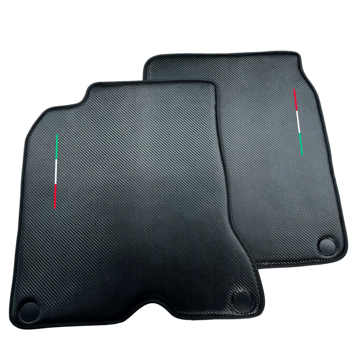 Floor Mats For Ferrari California T (2015-2018) Carbon Fiber Leather - AutoWin