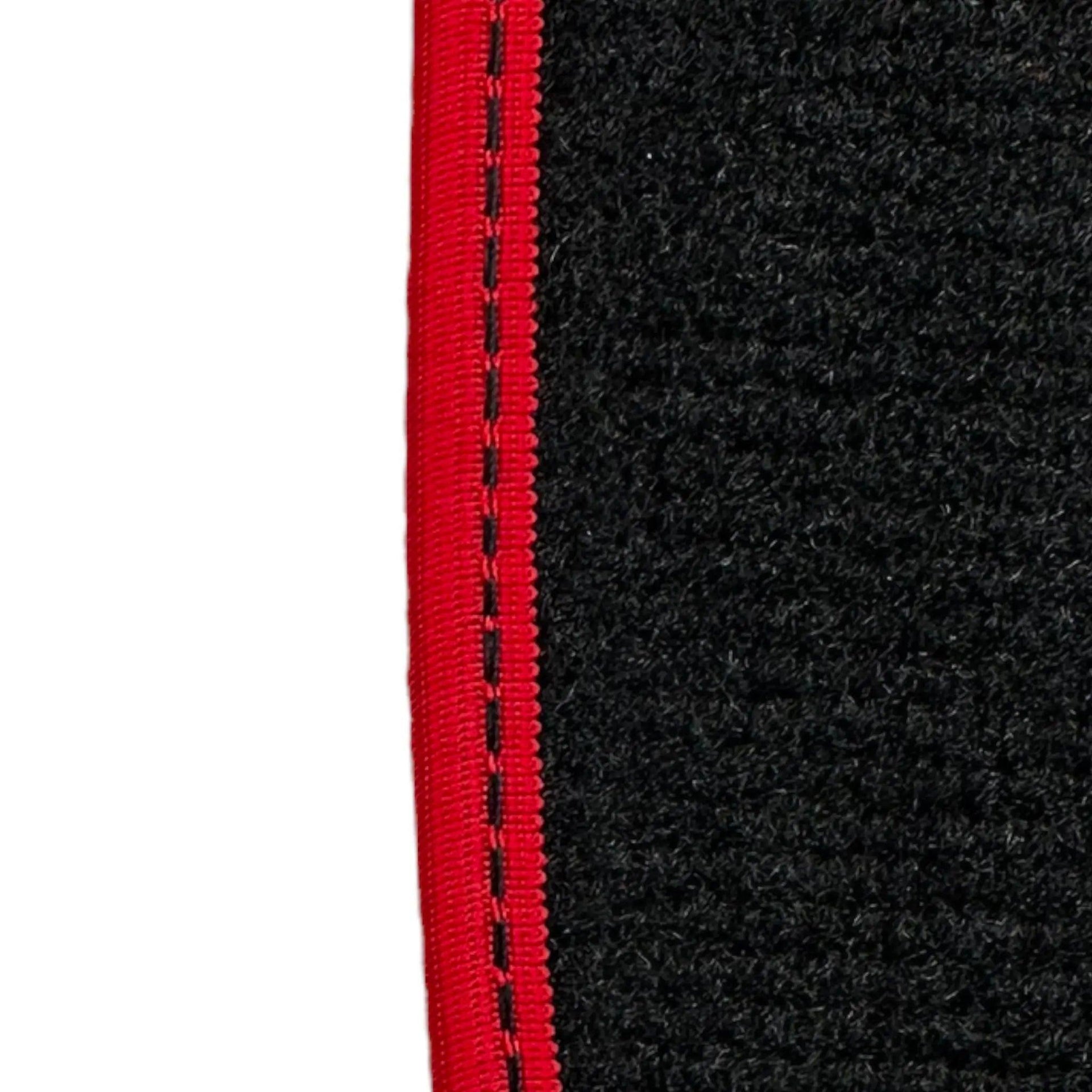 Floor Mats For Mercedes-Benz C Class W205 2014-2021 ER56 Design with Red Trim - AutoWin