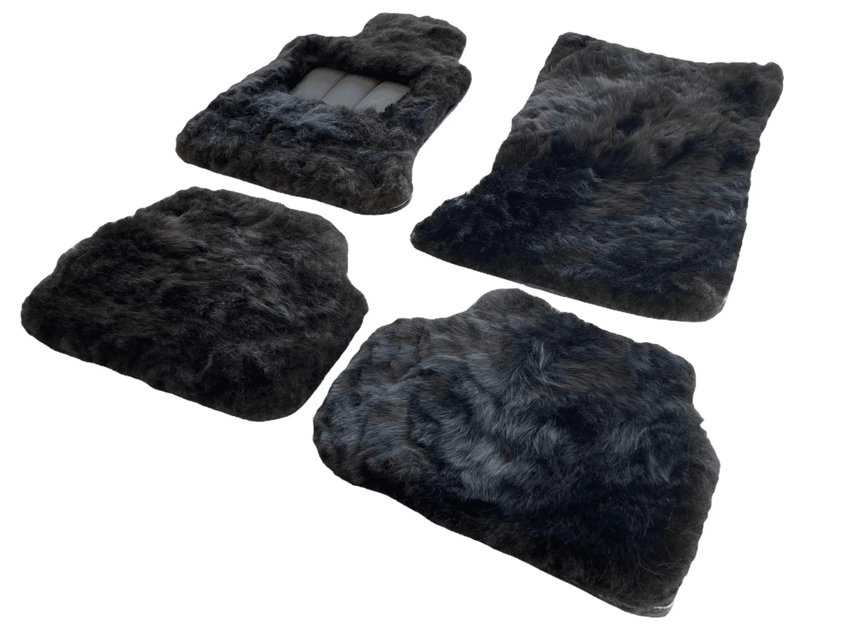 Genuine Sheepskin Floor Mats Rolls Royce Phantom VIII (2017-2024) ER56 Design Brand - AutoWin