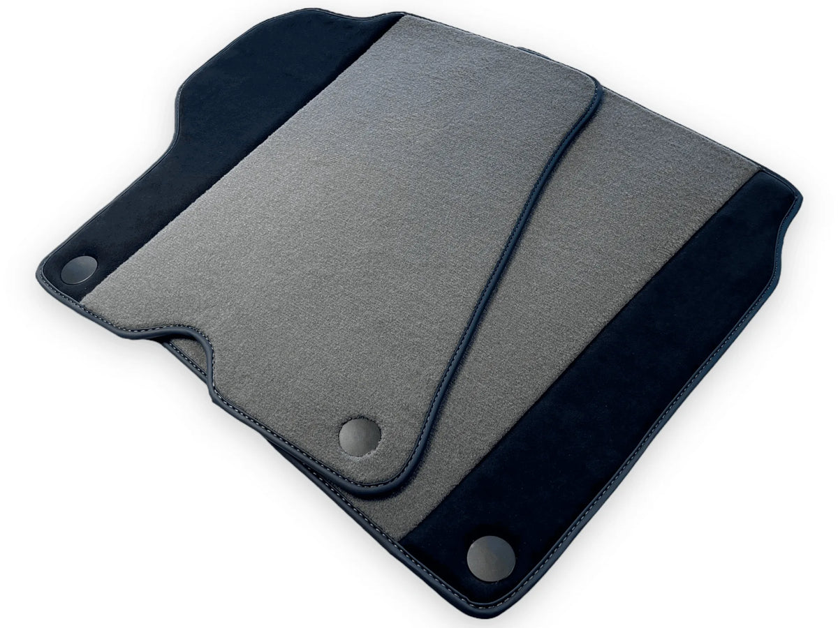 Gray Floor Mats For Ferrari California 2008-2014 With Alcantara - AutoWin