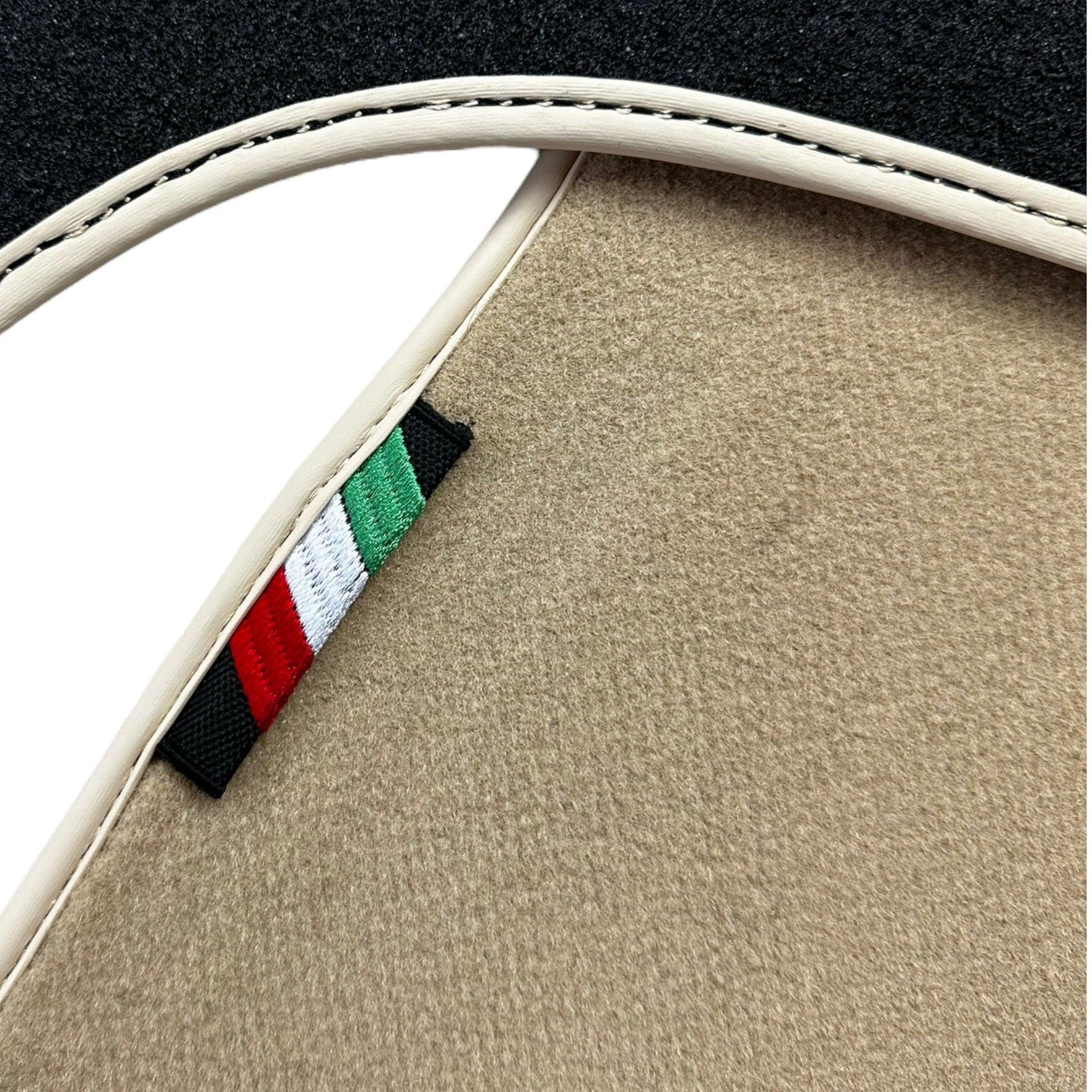 Beige Floor Mats for Ferrari Mondial Convertible (1983-1993) Italian Edition - AutoWin