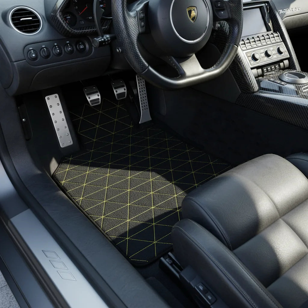 Interior look of floor mats for Lamborghini Murcielago (2001-2010)