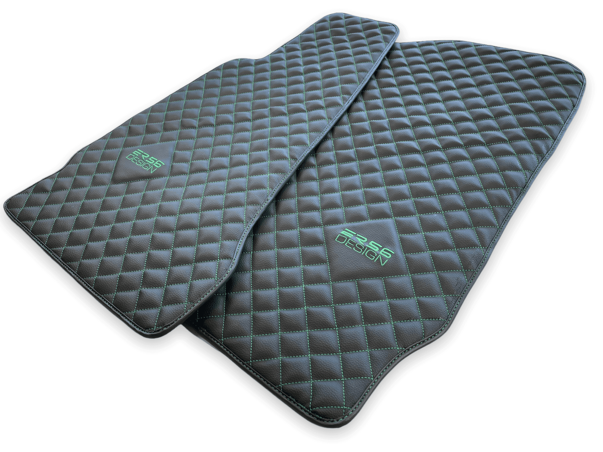 Leather Floor Mats For Aston Martin Vanquish (2012–2018) ER56 Design - AutoWin