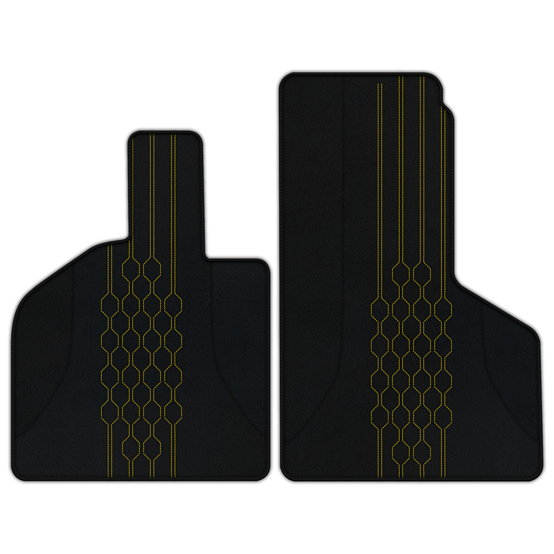 Customizable Leather Floor Mats with AW19 Pattern for Lamborghini Tecnica (2022-2024)