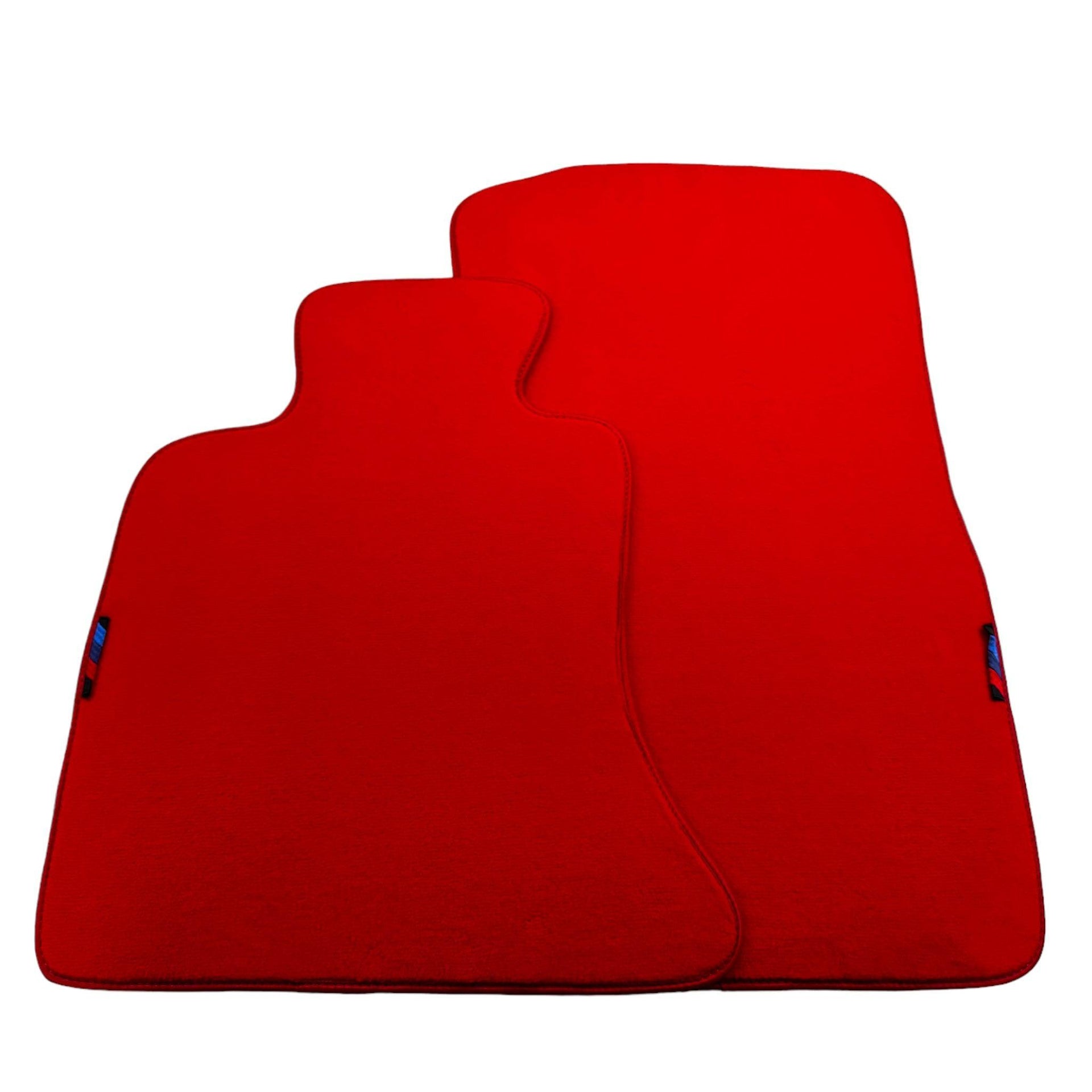 Red Floor Mats For BMW 5 Series F10 With M Package AutoWin Brand - AutoWin