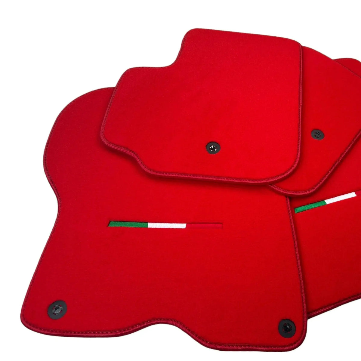 Alfombrillas de coche rojas para Ferrari GTC4 Lusso (2016-2023) | Calidad Premium