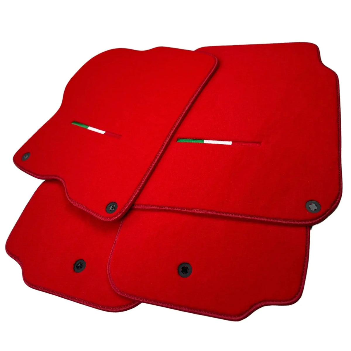 Alfombrillas de coche rojas para Ferrari GTC4 Lusso (2016-2023) | Calidad Premium