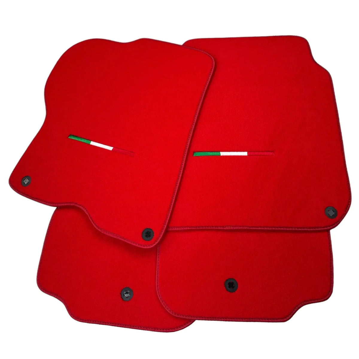 Alfombrillas de coche rojas para Ferrari GTC4 Lusso (2016-2023) | Calidad Premium